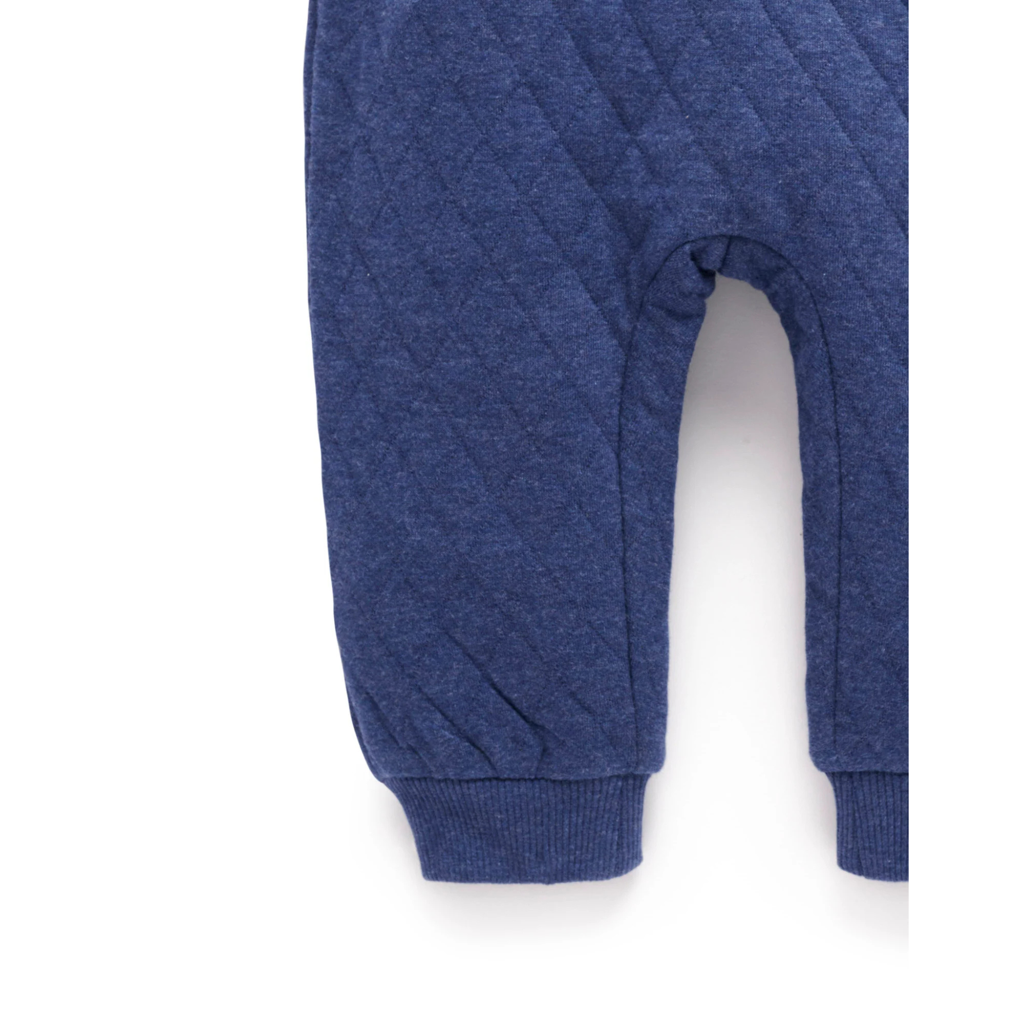 Purebaby Quilted Track Pants - Midnight Melange