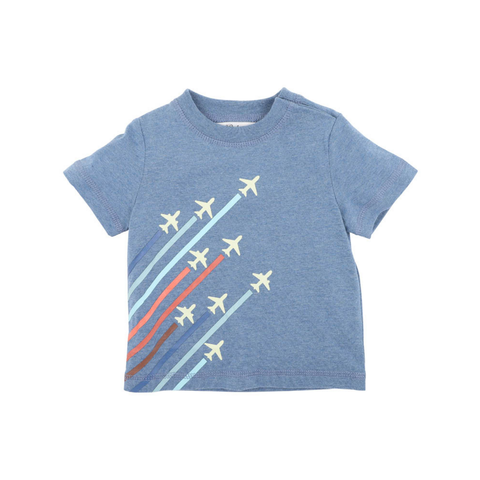 Bebe Harlan Planes Glow in the Dark Tee - Blue Marl