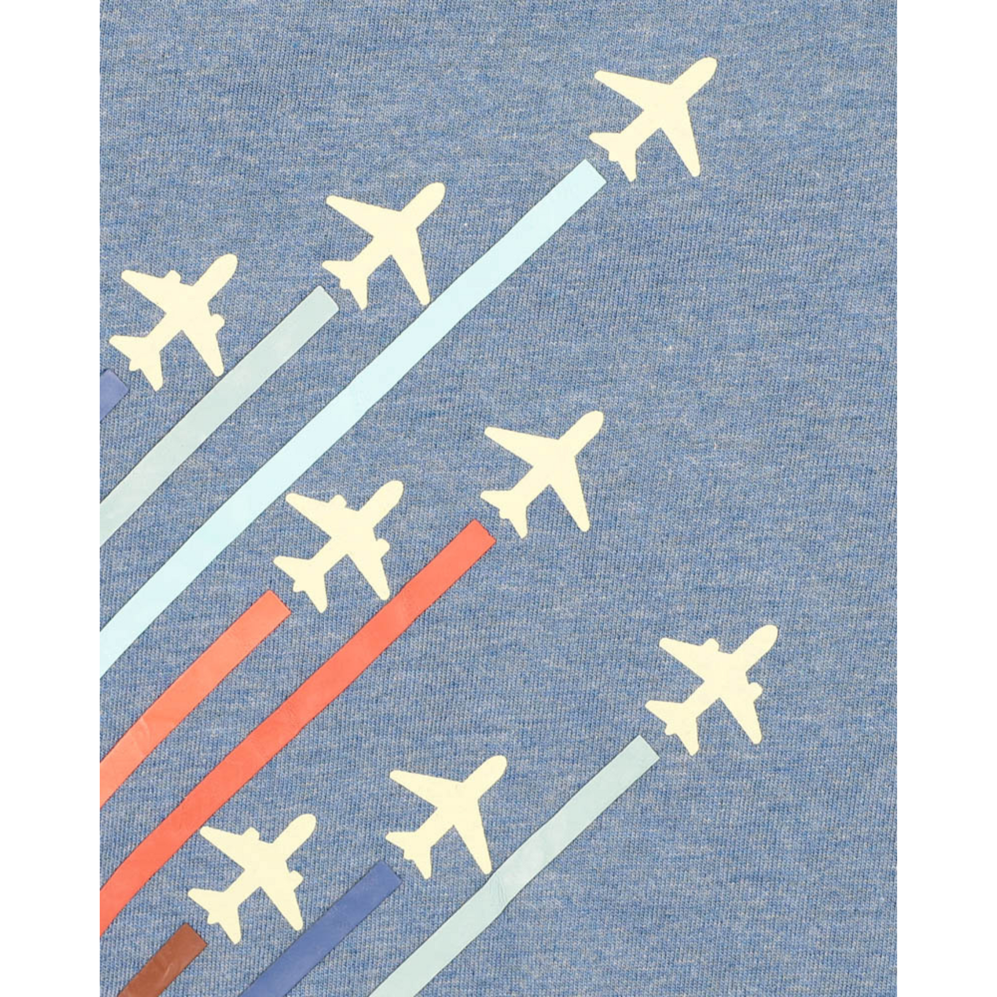 Bebe Harlan Planes Glow in the Dark Tee - Blue Marl