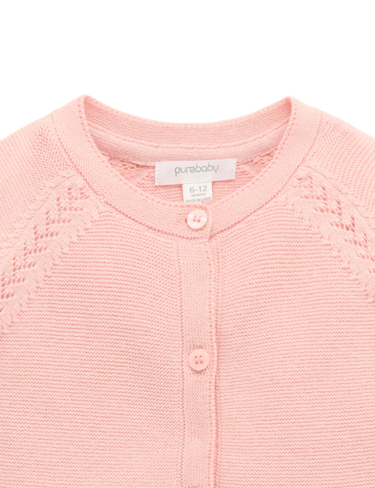 Purebaby Scalloped Cardigan