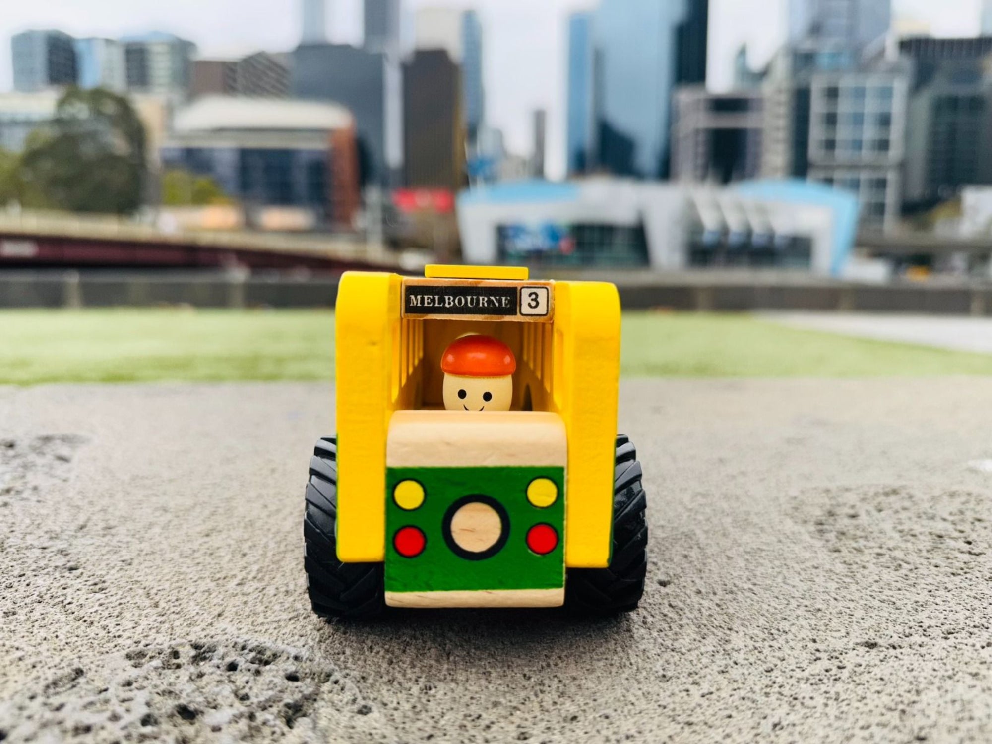 Wooden Toy Tram