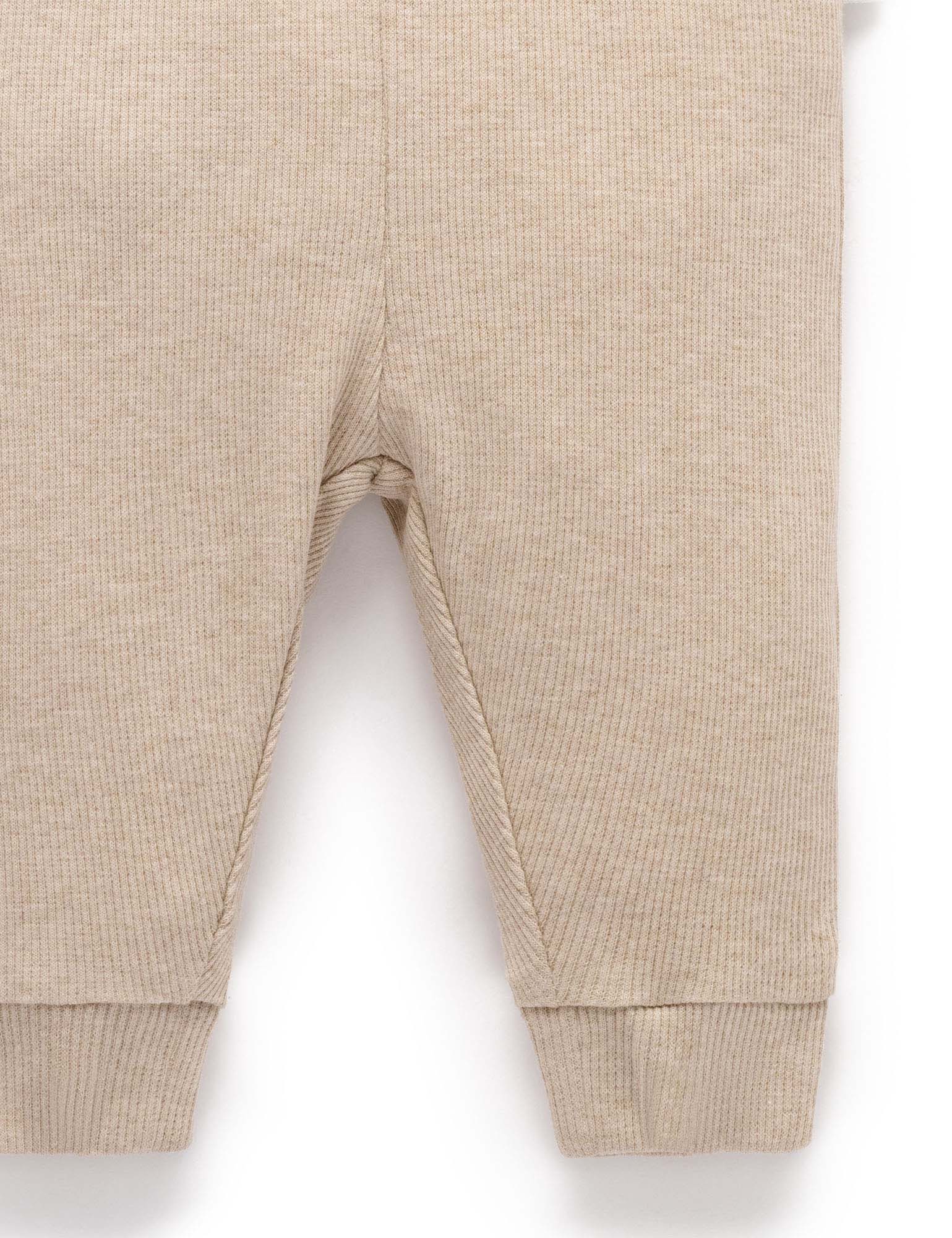 Purebaby Ribbed Leggings - Bisult Melange
