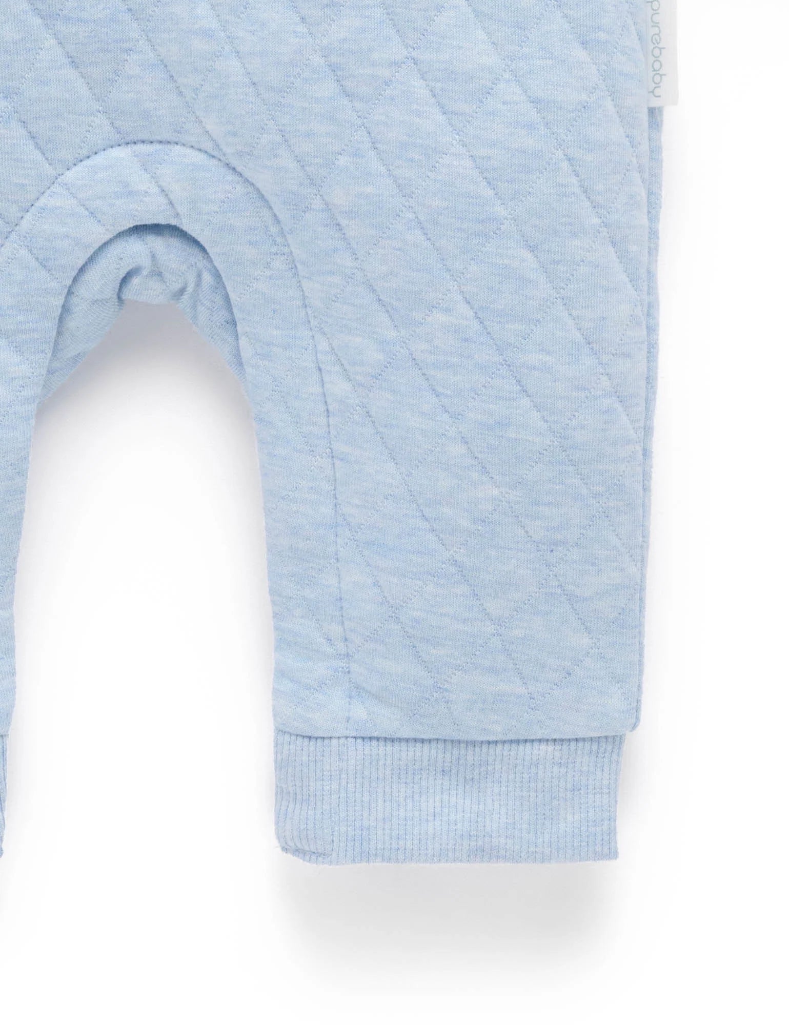 Doggy Quilted Track Growsuit - Sky Melange