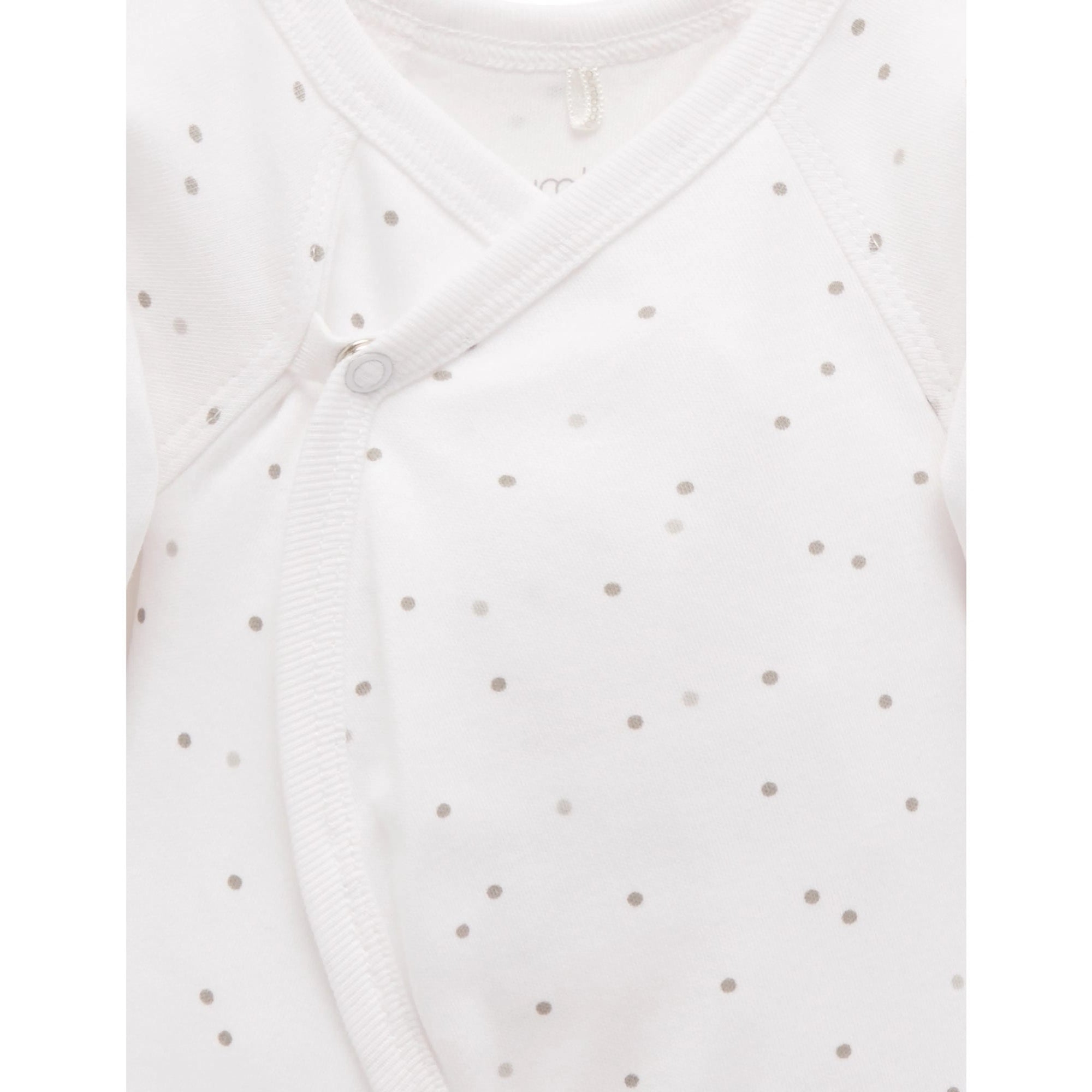 Purebaby Crossover Growsuit Spot Grey