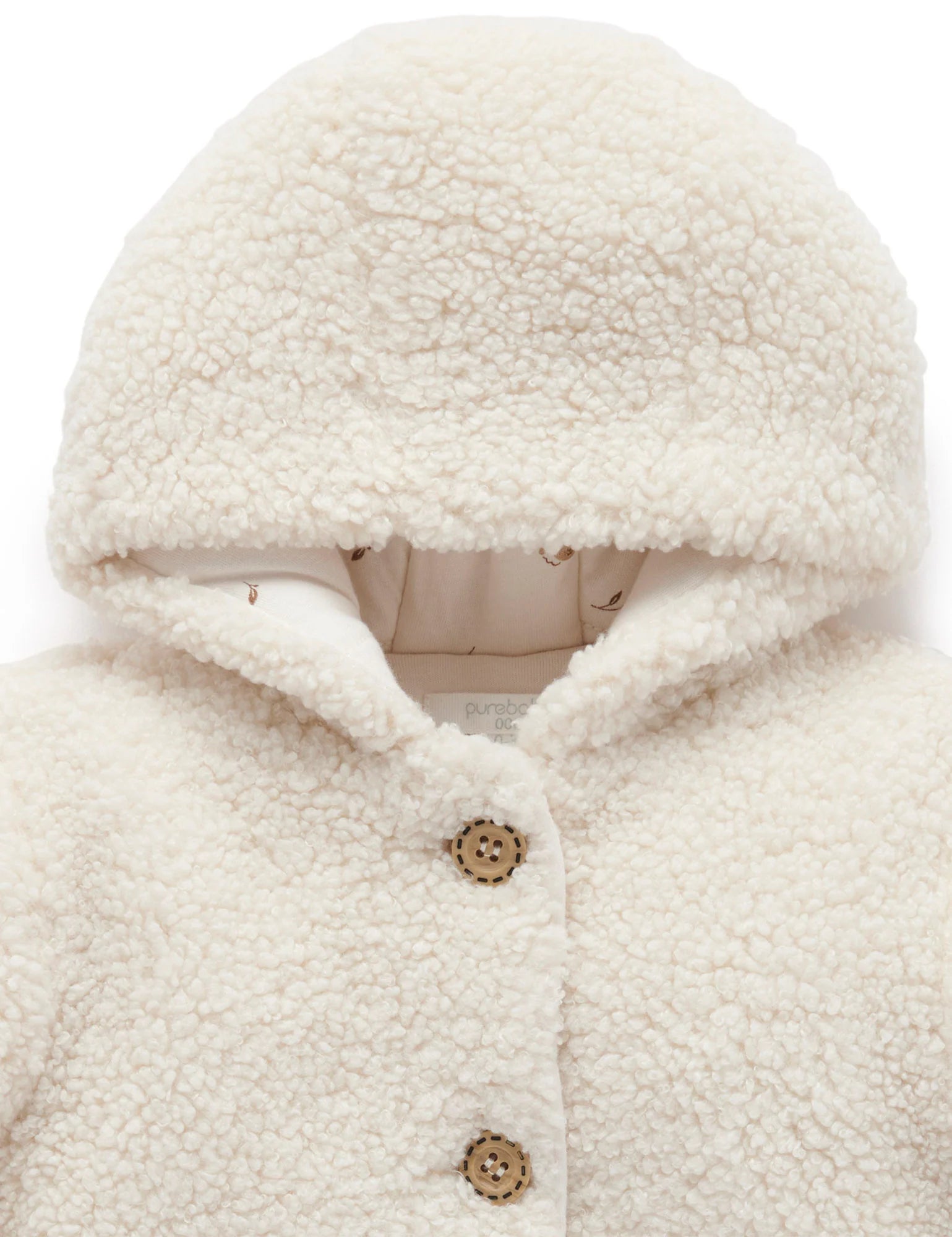 Purebaby Sherpa Padded Jacket - Wheat