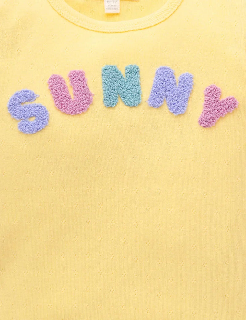 Sunny Pointelle Tee
