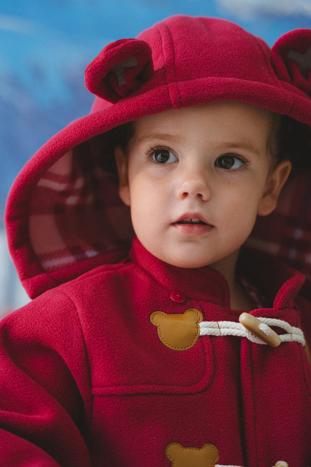 Huxbaby Apres Ski Peacoat - Cherry