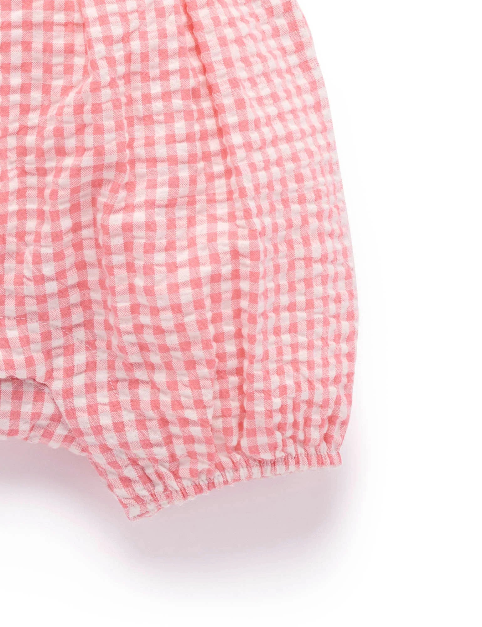 Strawberry Gingham Romper