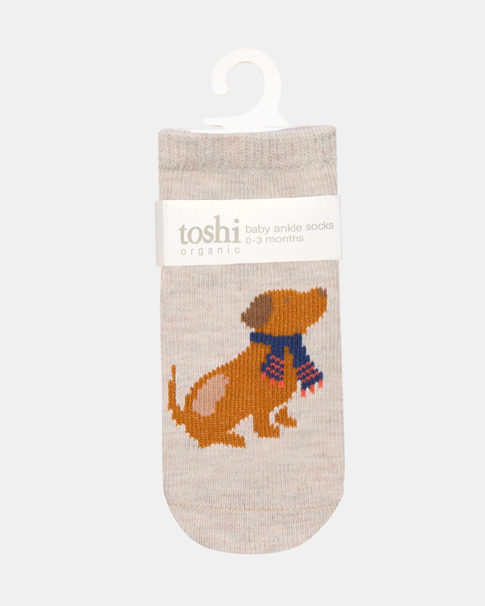 Toshi Organic Socks Ankle Jacquard Puppy Dog