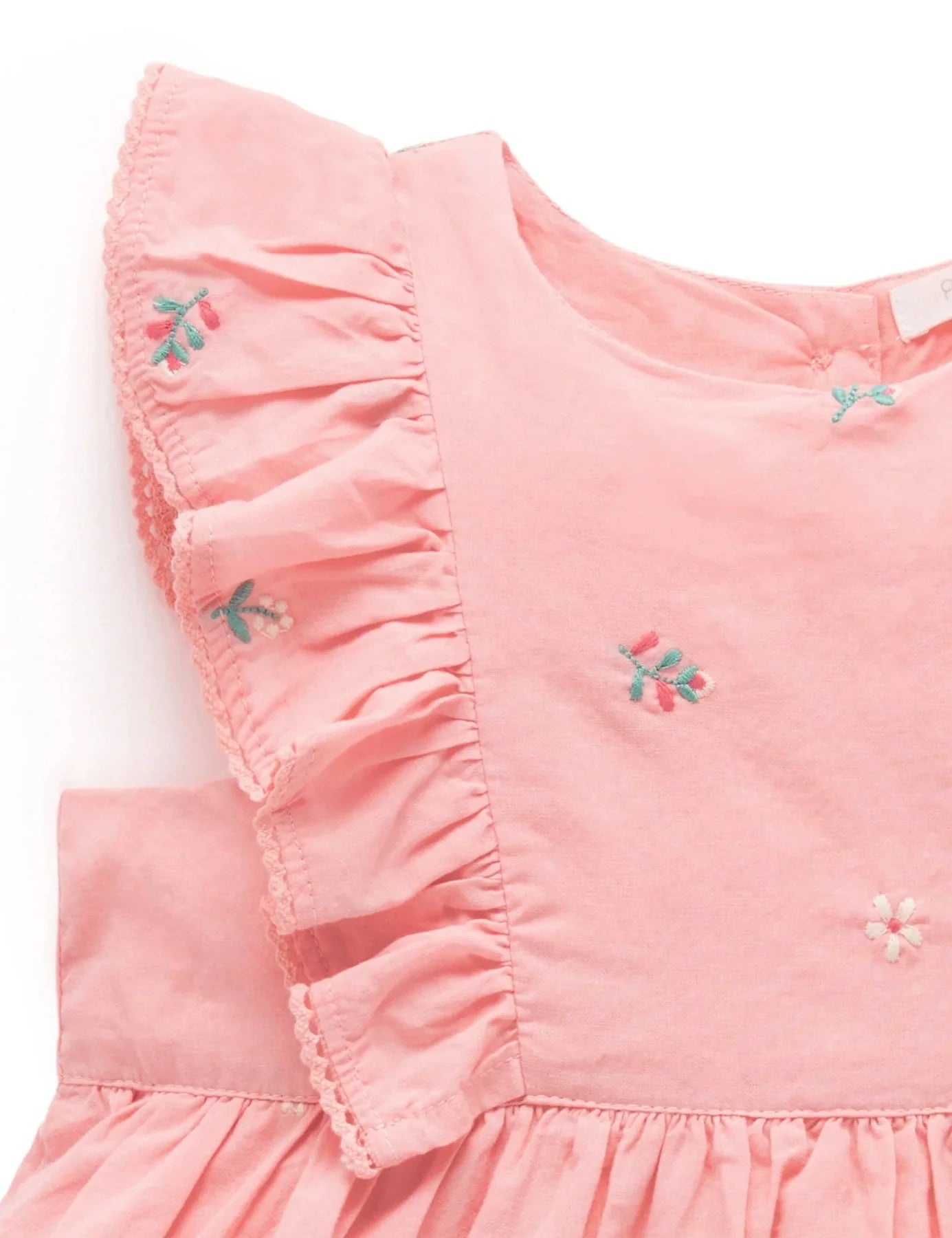 Purebaby Broderie Dress - Swallow Broderie