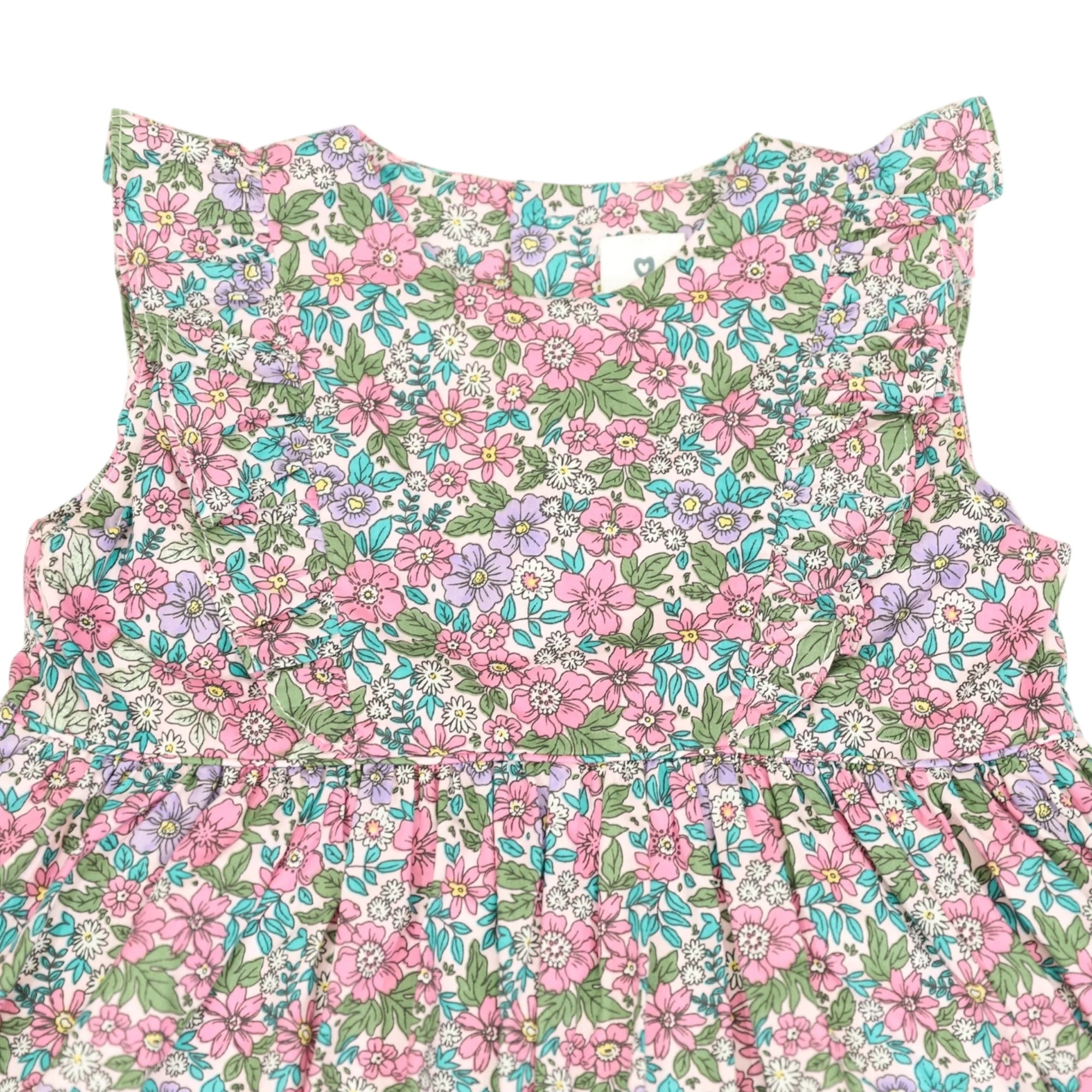 Bold Floral Pink Dress