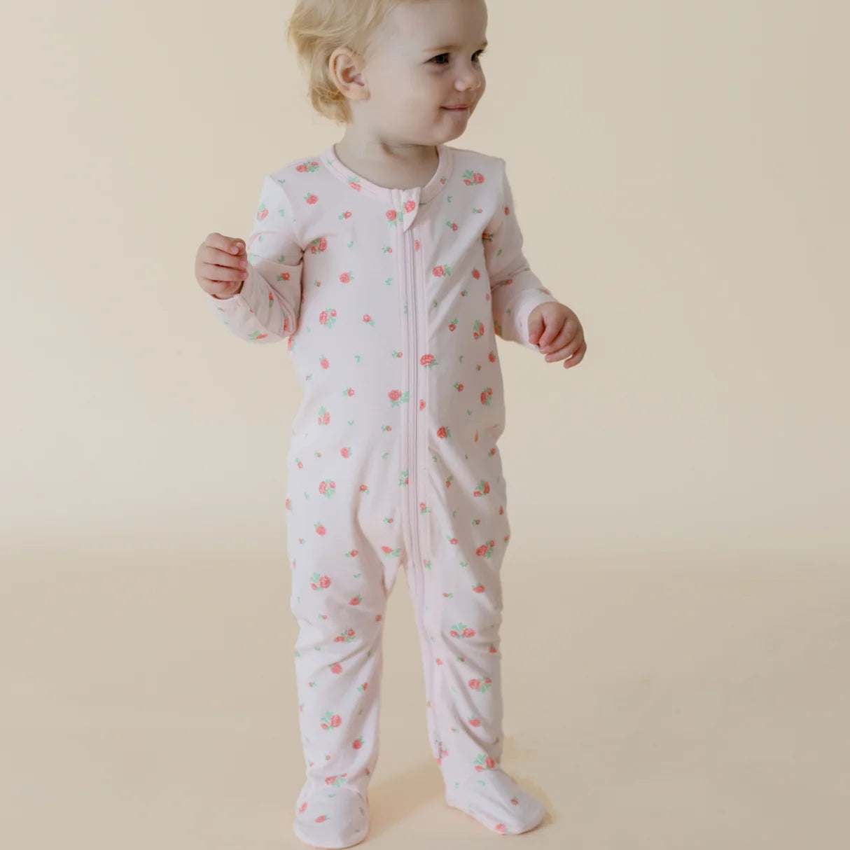 Roses Stretchy Zipsuit
