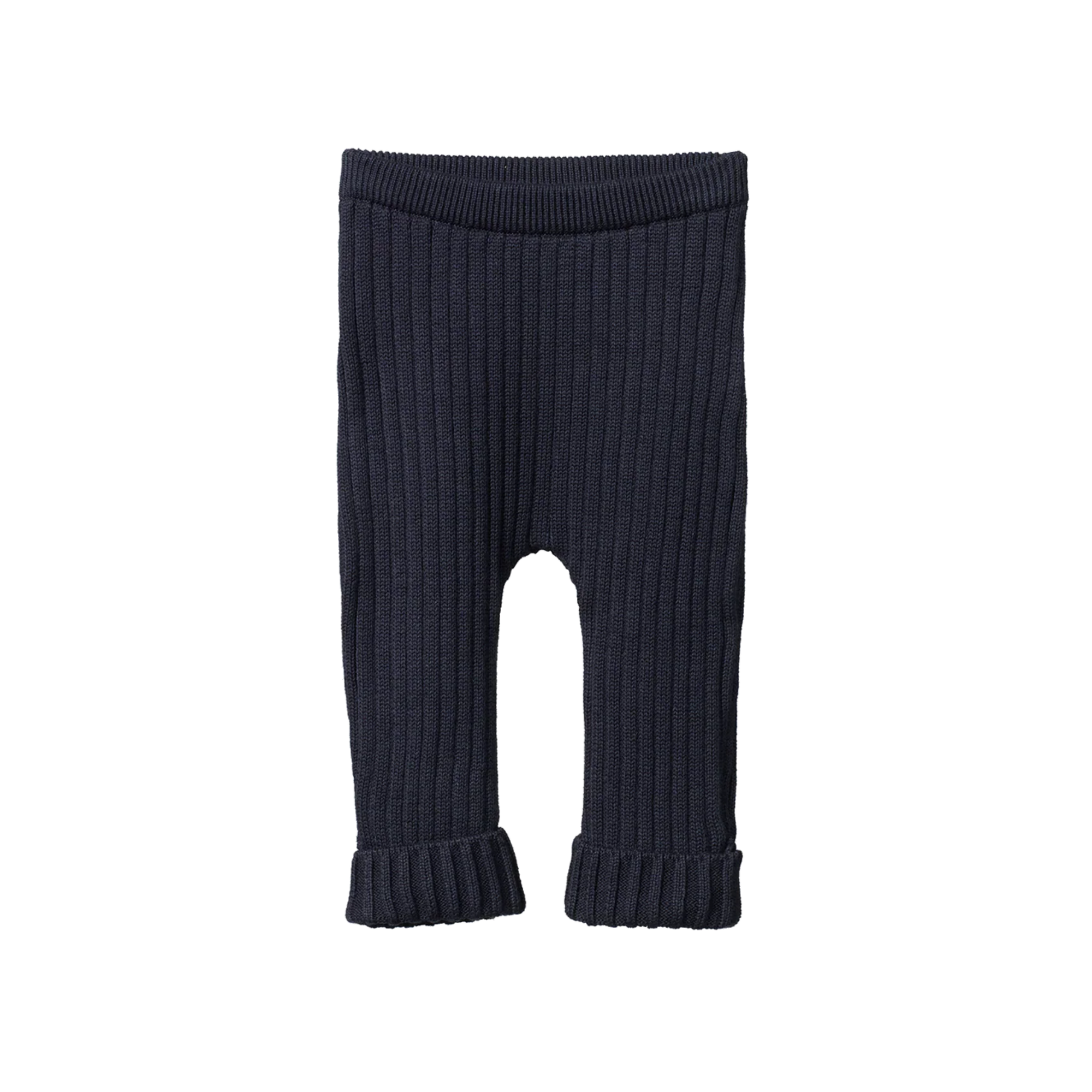 Nature Baby Lou Pants Cotton Knit - Navy