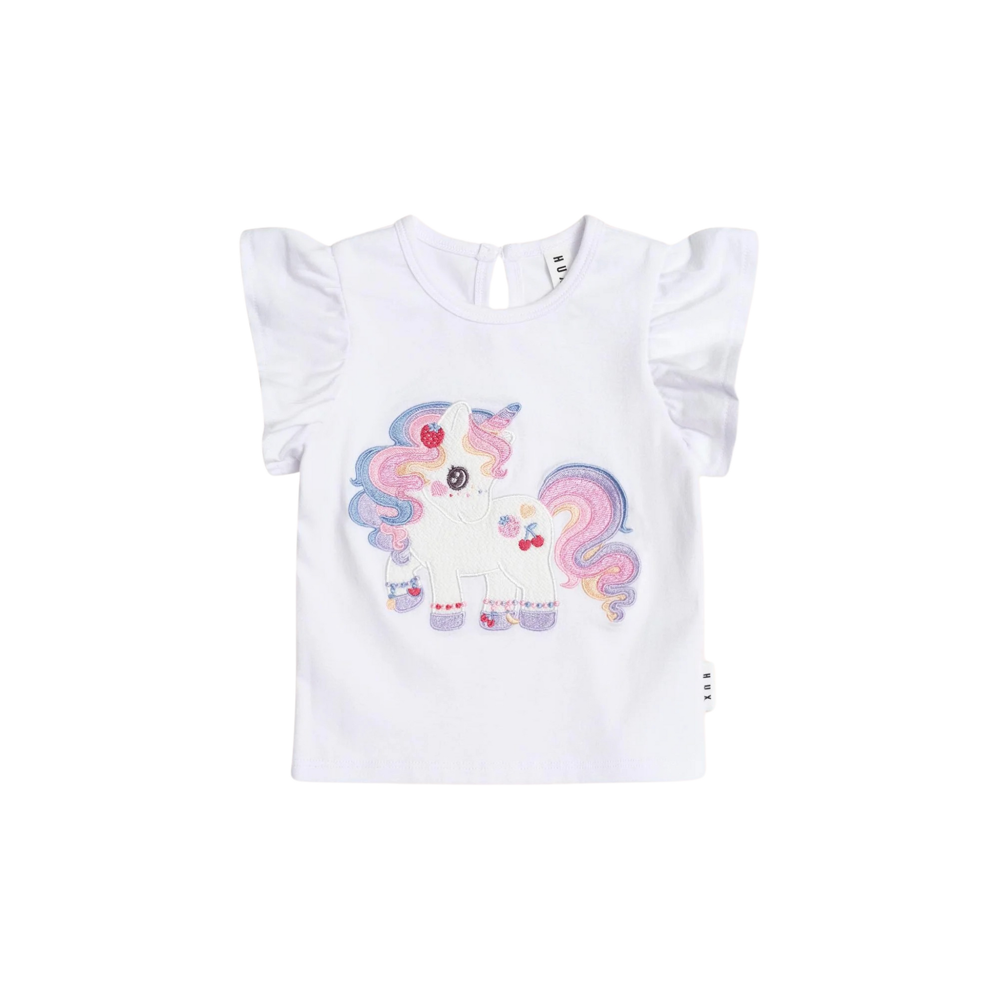 Huxbaby - Tutti Frutti Unicorn Frill Tee