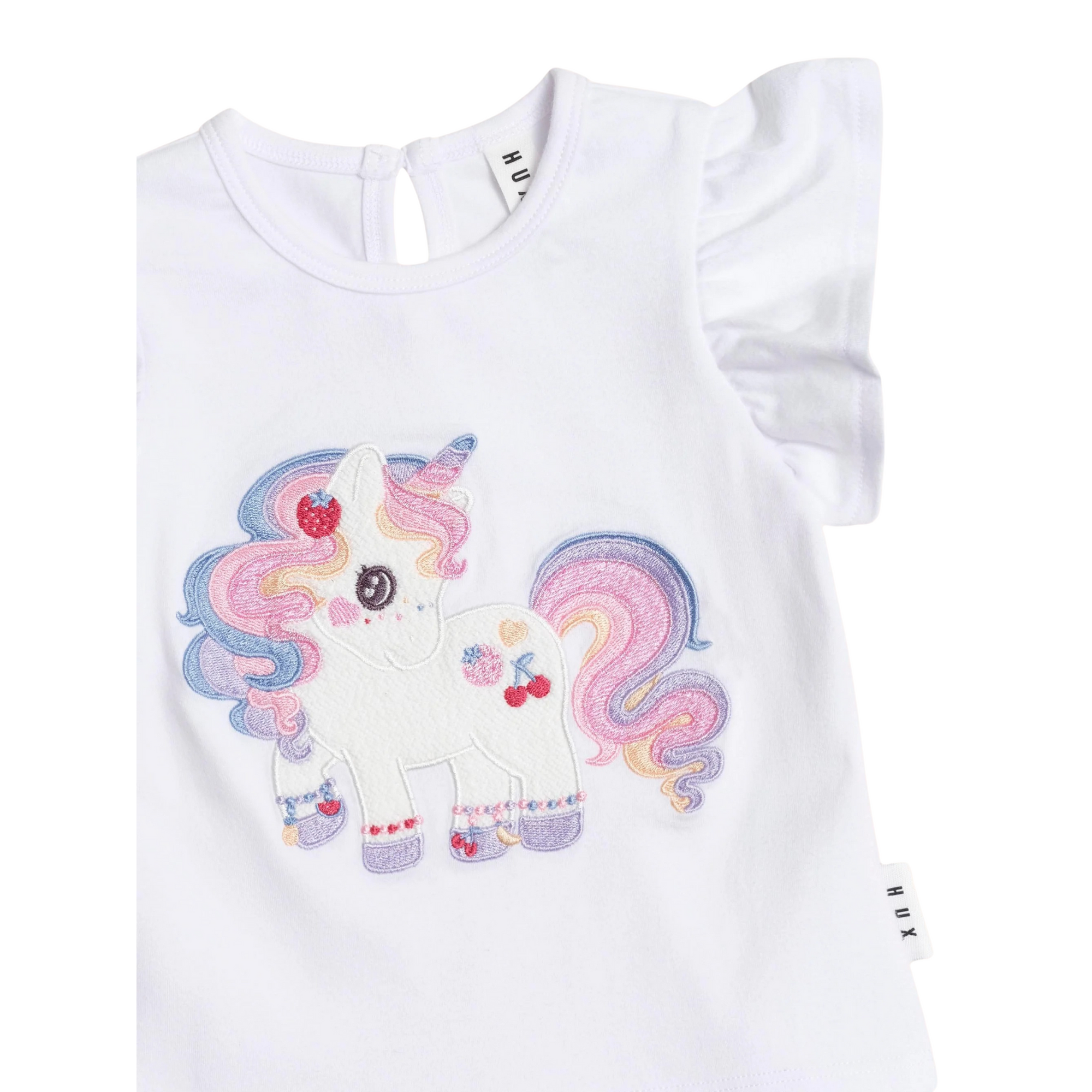 Huxbaby - Tutti Frutti Unicorn Frill Tee