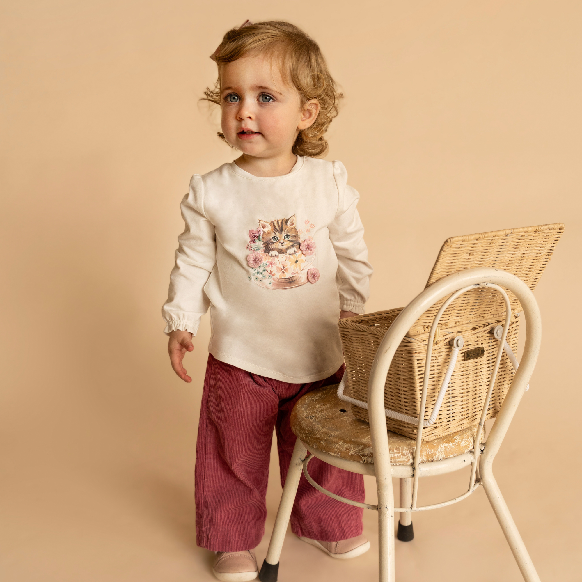 Bebe Fern Pull On Cord Pants - Plum