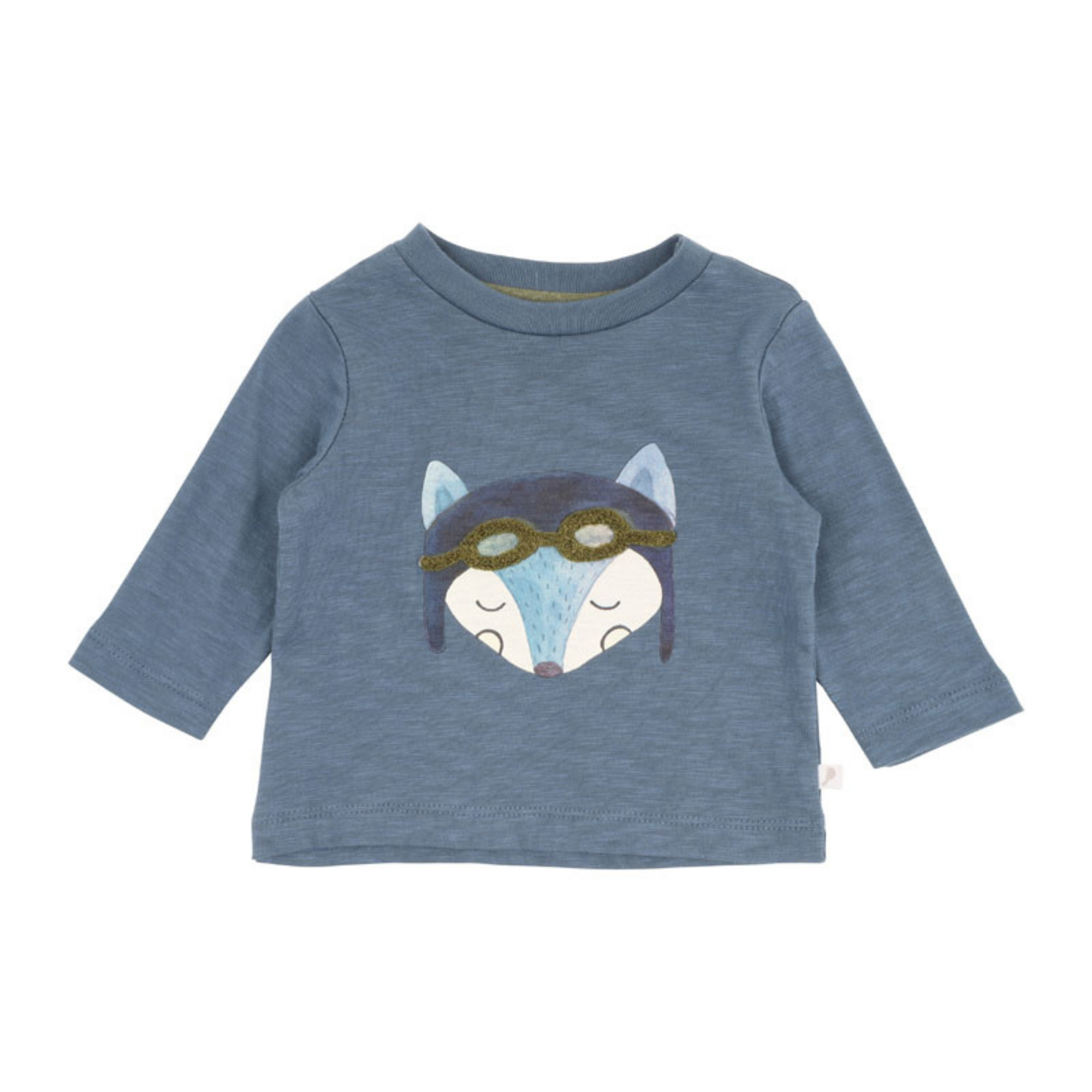 Fox & Finch High Flyer Fox Pilot Tee - Stella Blue