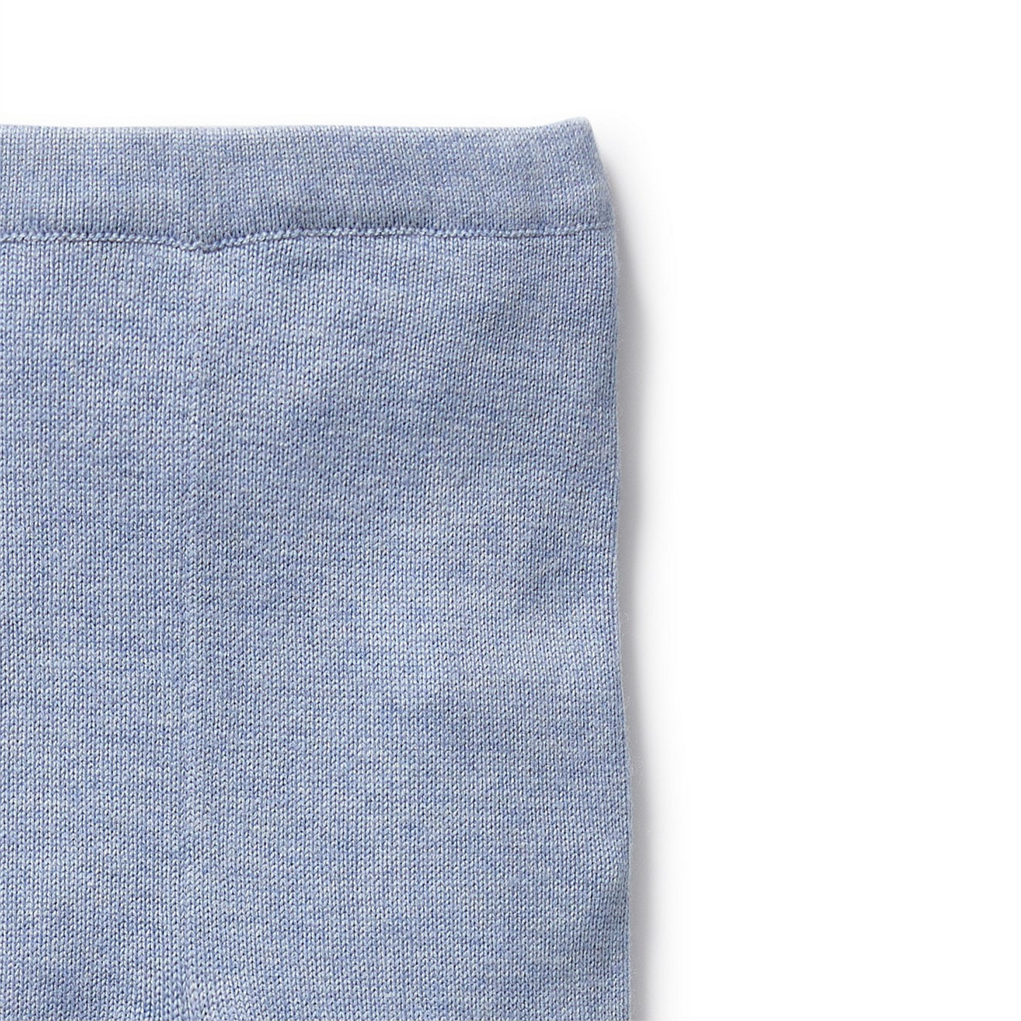 Wilson & Frenchy Blue Speckle Organic Knitted Legging with Feet