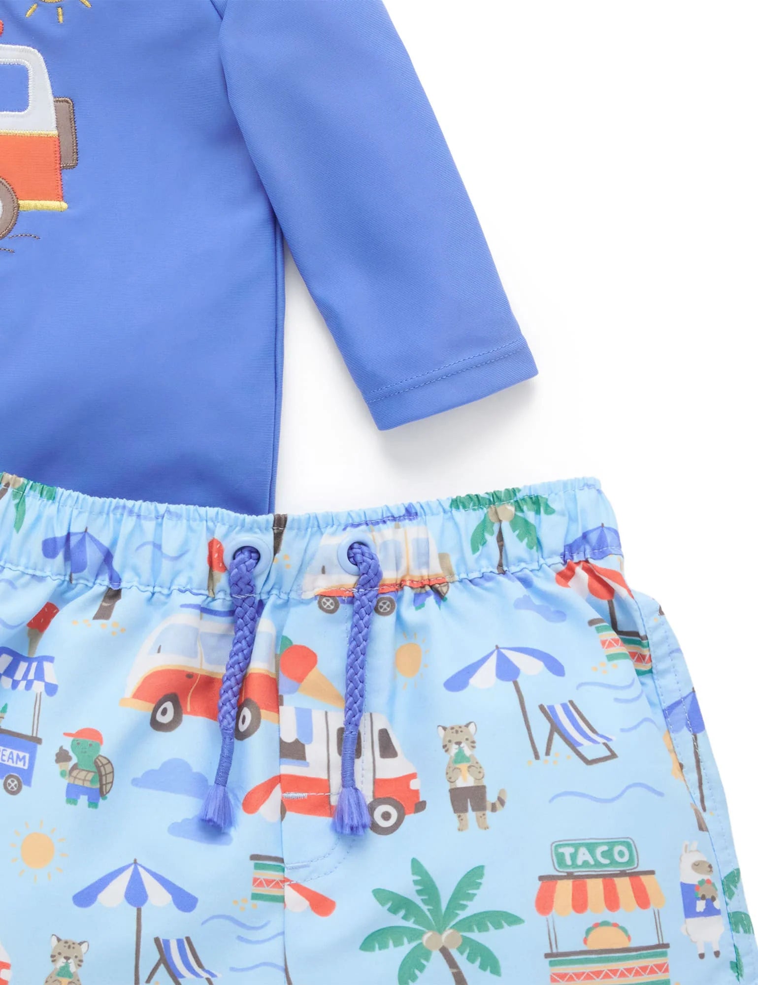 Purebaby Cancun Board Short & Rashie Set