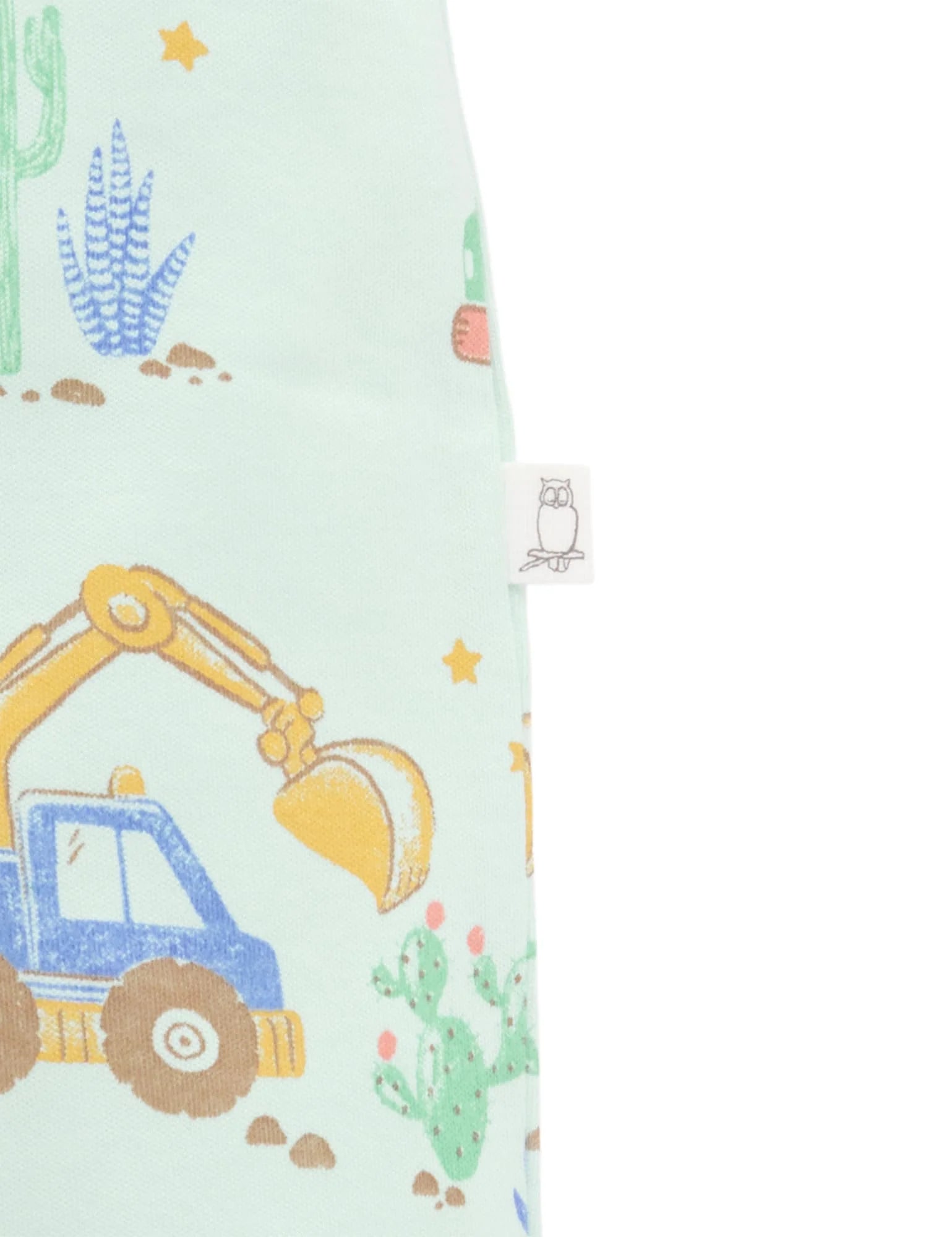 Purebaby Desert Trucks Short Zip Growsuit