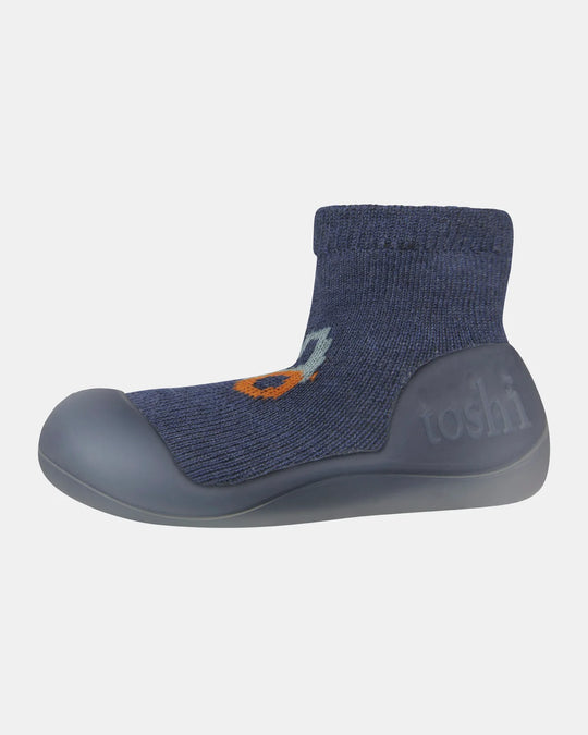 Toshi Organic Hybrid Walking Socks Jacquard Earthmover