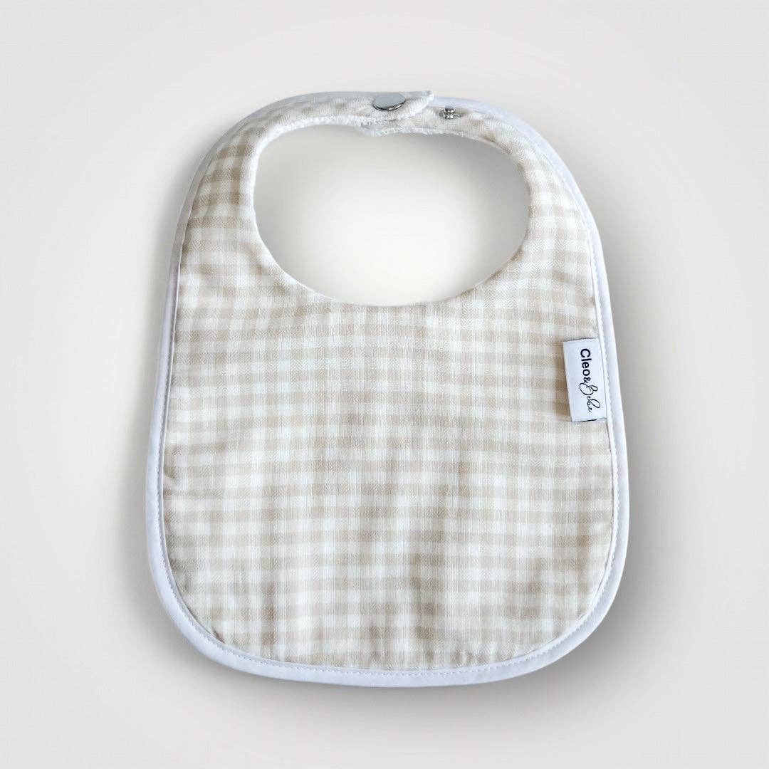 Waterproof Bib Classic - Almond Gingham