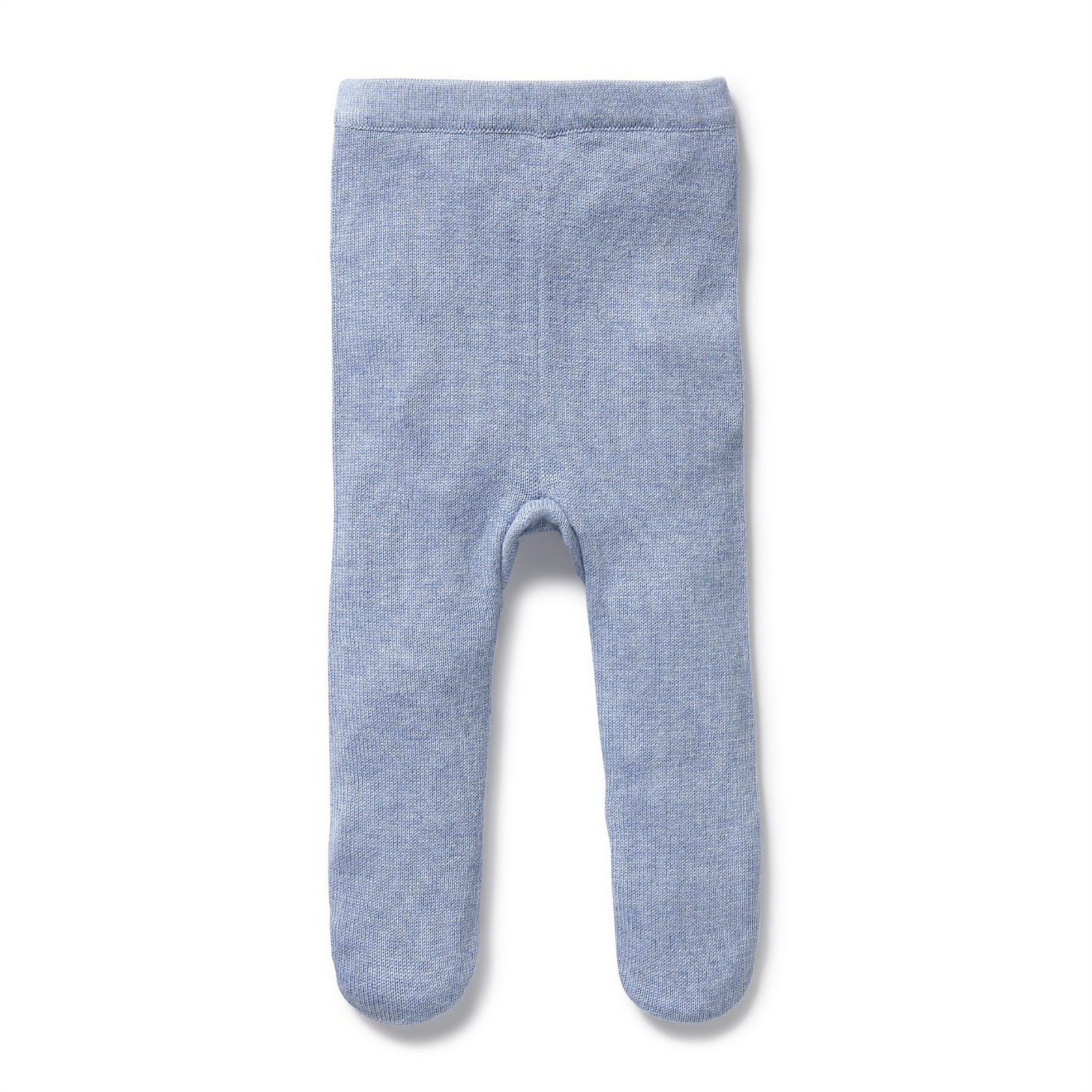 Wilson & Frenchy Blue Speckle Organic Knitted Legging with Feet