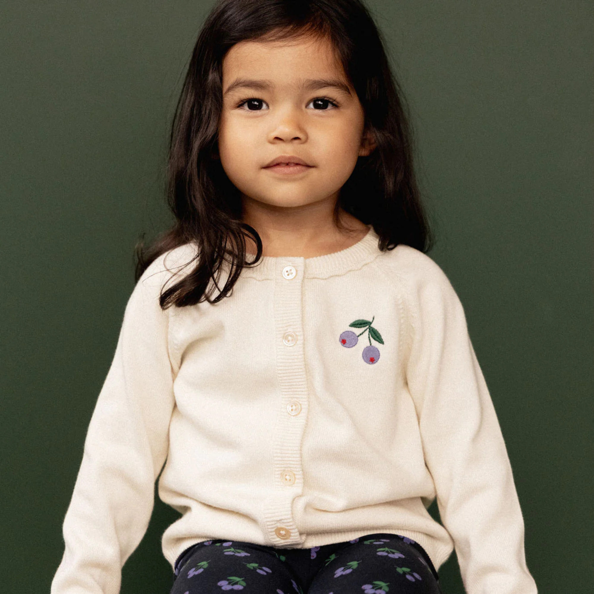 Nature Baby Piper Cardigan - Winter Berry