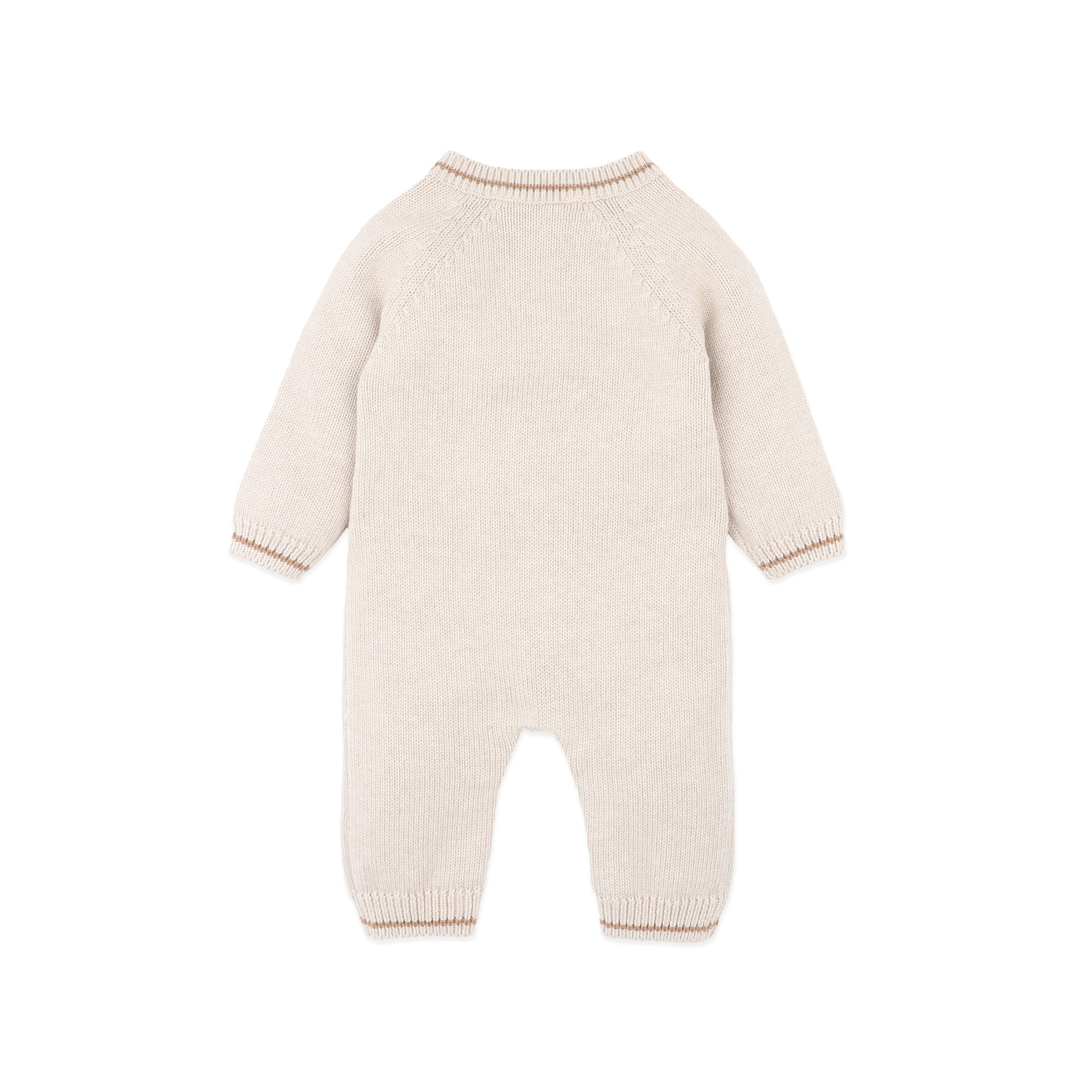 Bebe Otto Organic Knitted Dog Romper - Oat