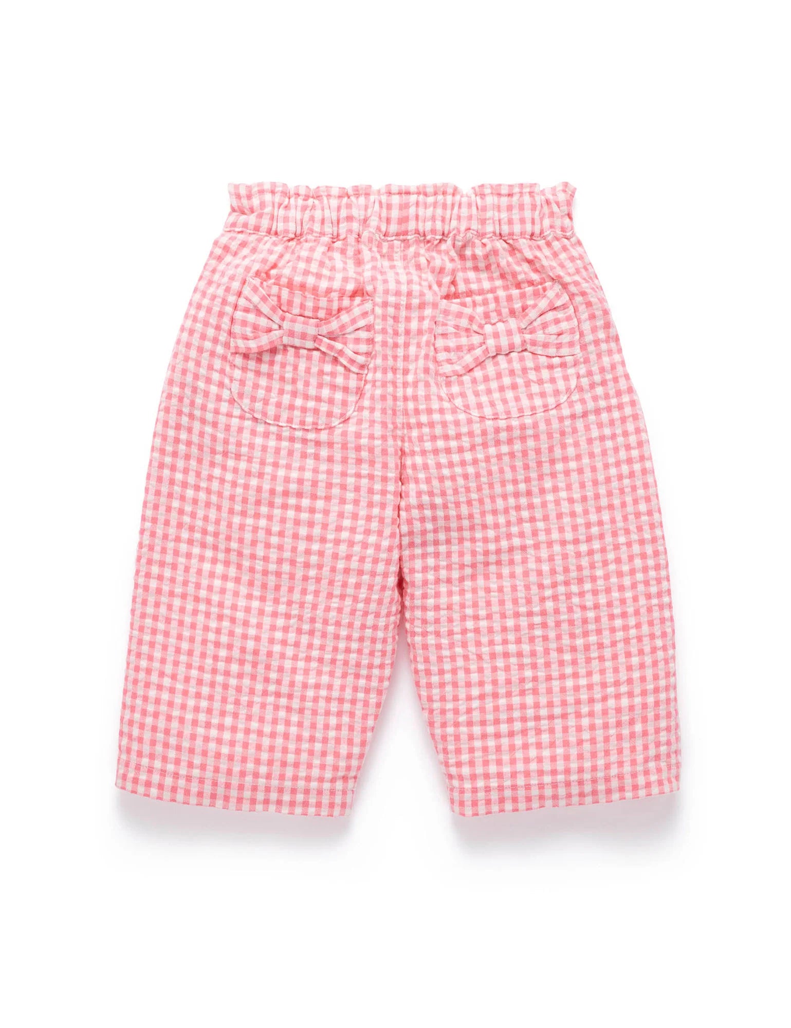 Gingham Baggy Pants - Pomegranate Gingham