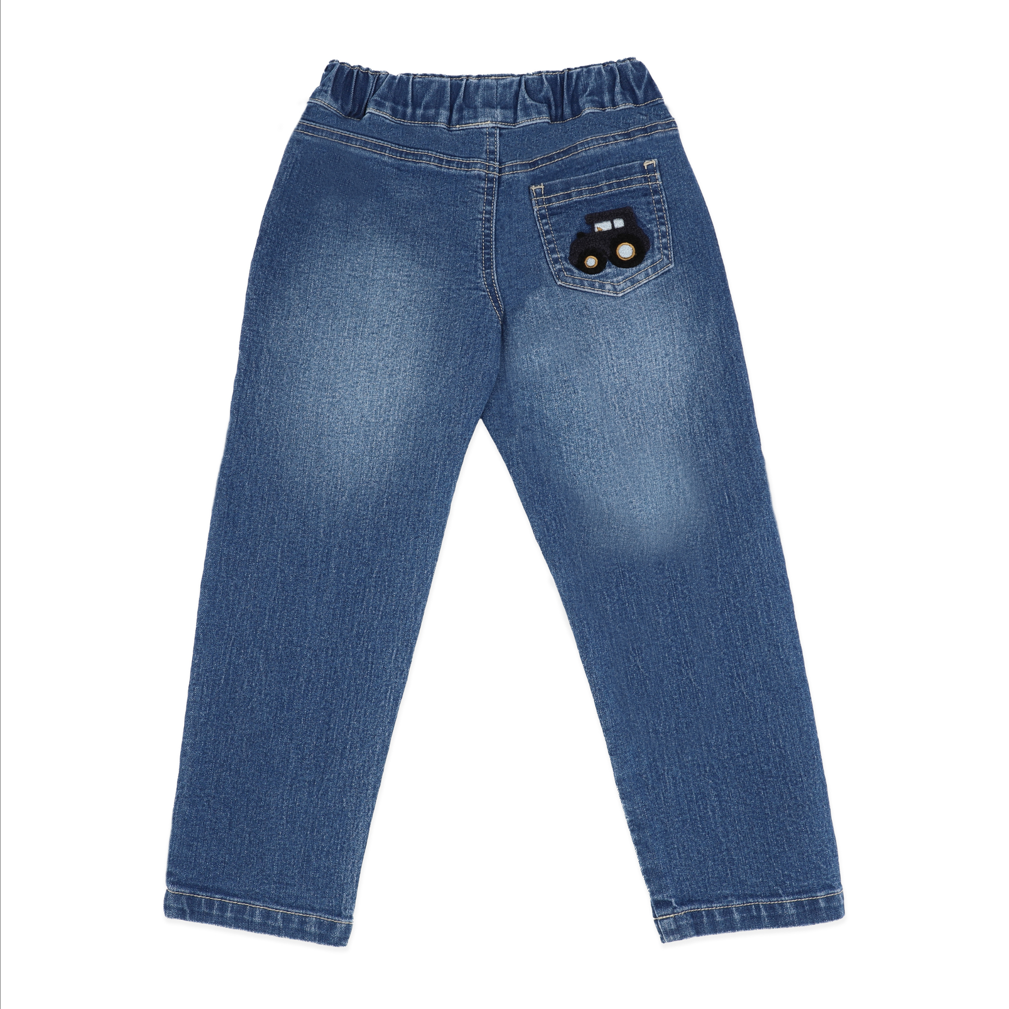 Bebe Hunter Denim Pull On Jeans - Mid Blue