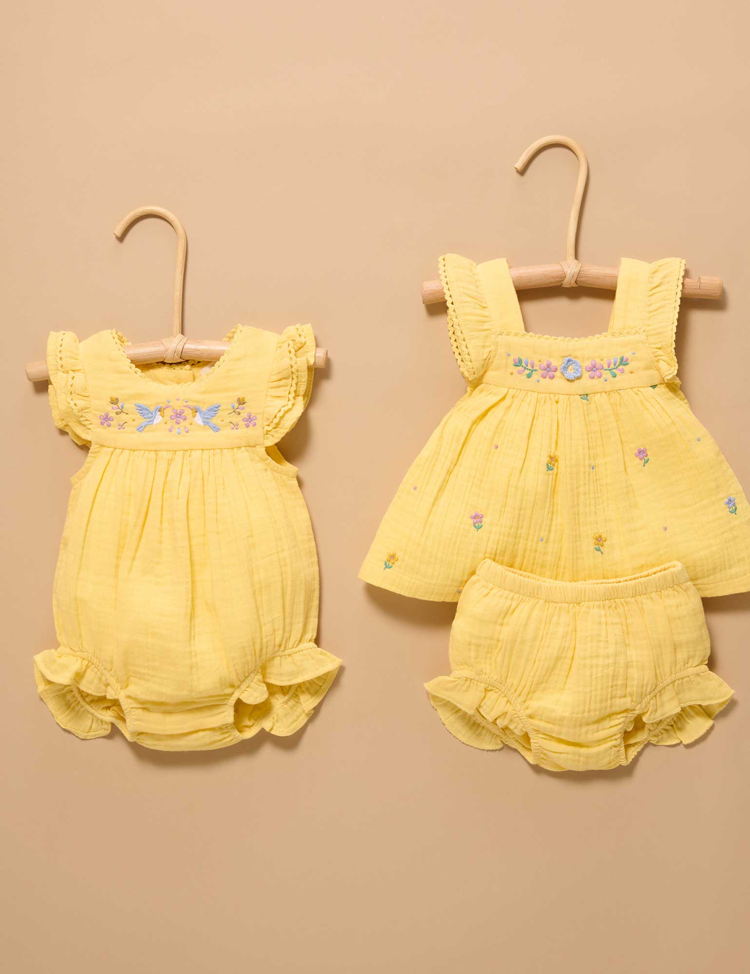 Purebaby Embroidered Bodysuit