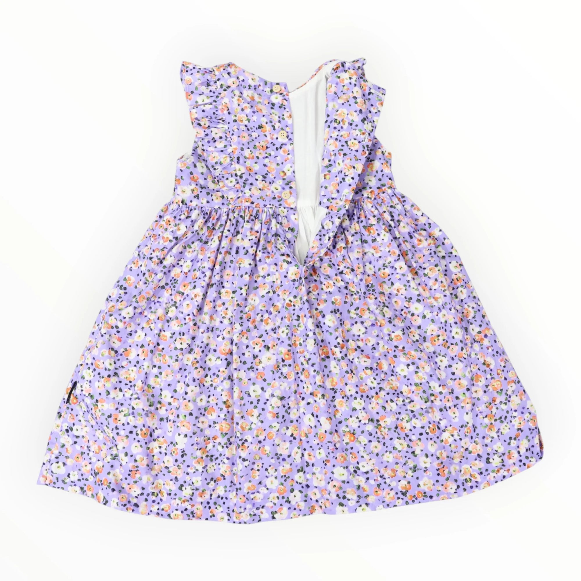 Floral Smocked Dress - Lilac