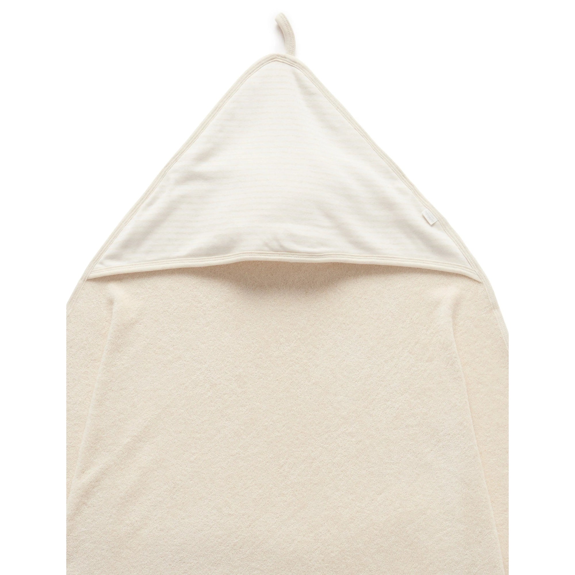 Hooded Towel Wheat Melange - Purebaby