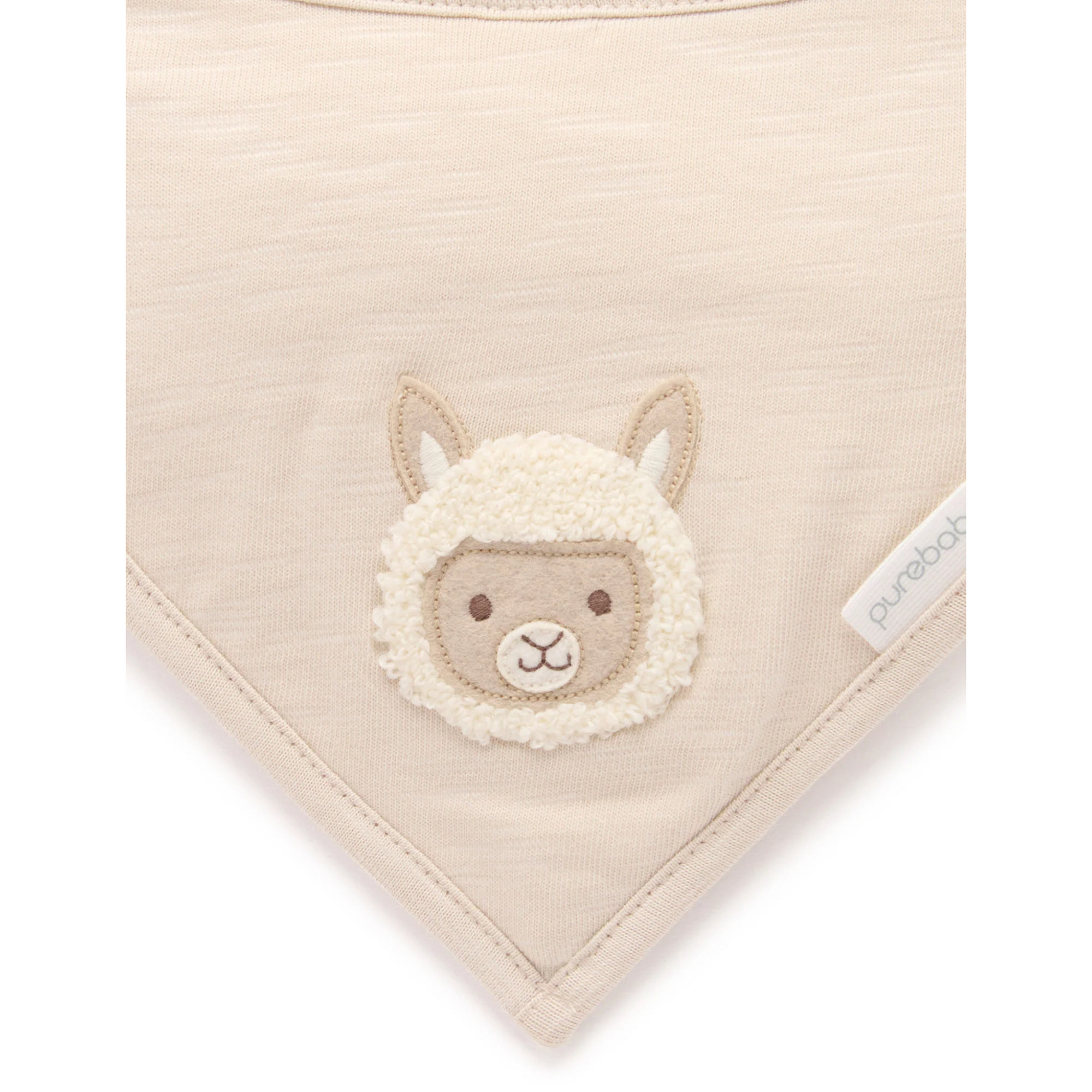 Purebaby Bandana Bib - Sand