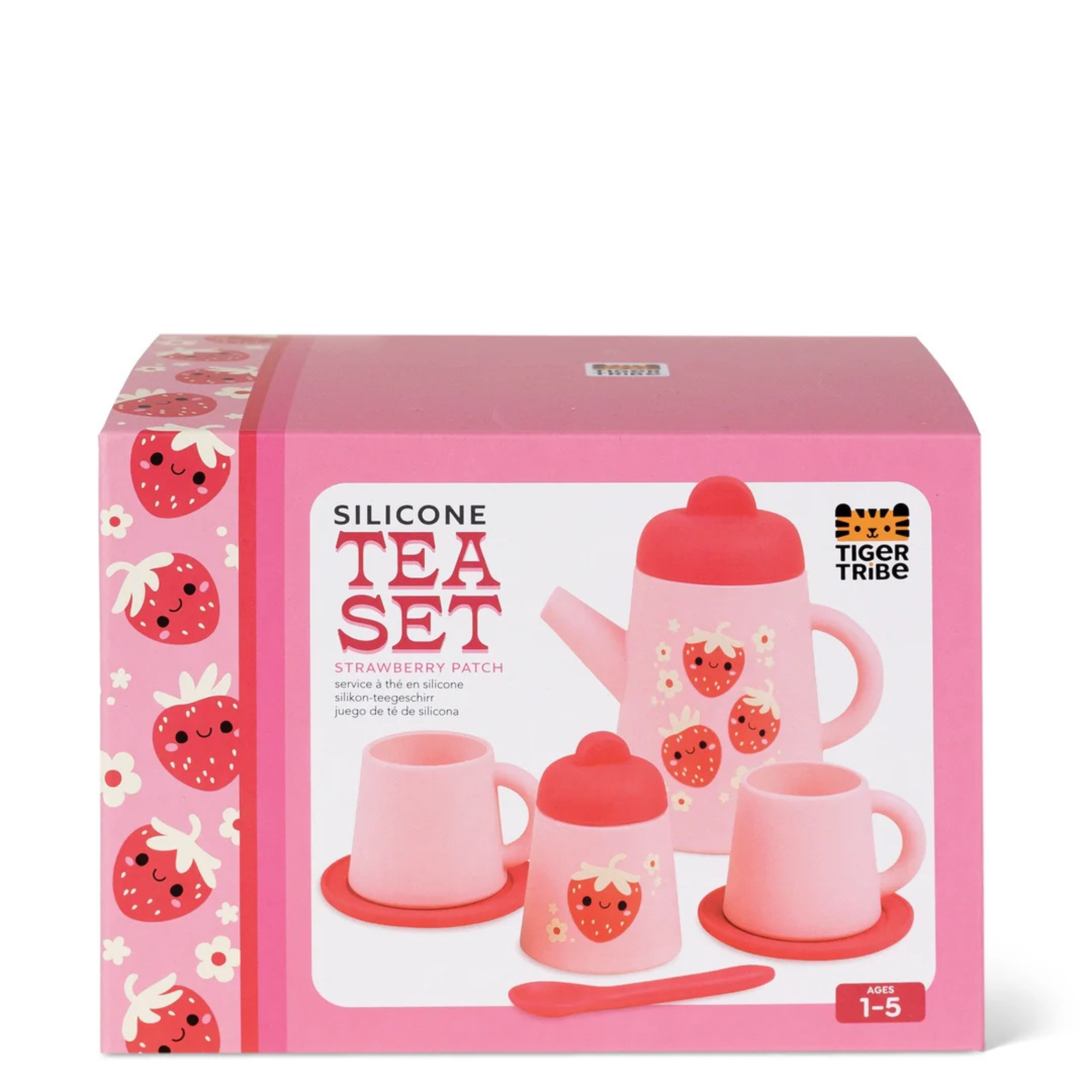 Tiger Tribe Silicone Tea Set - Strawberry Patch