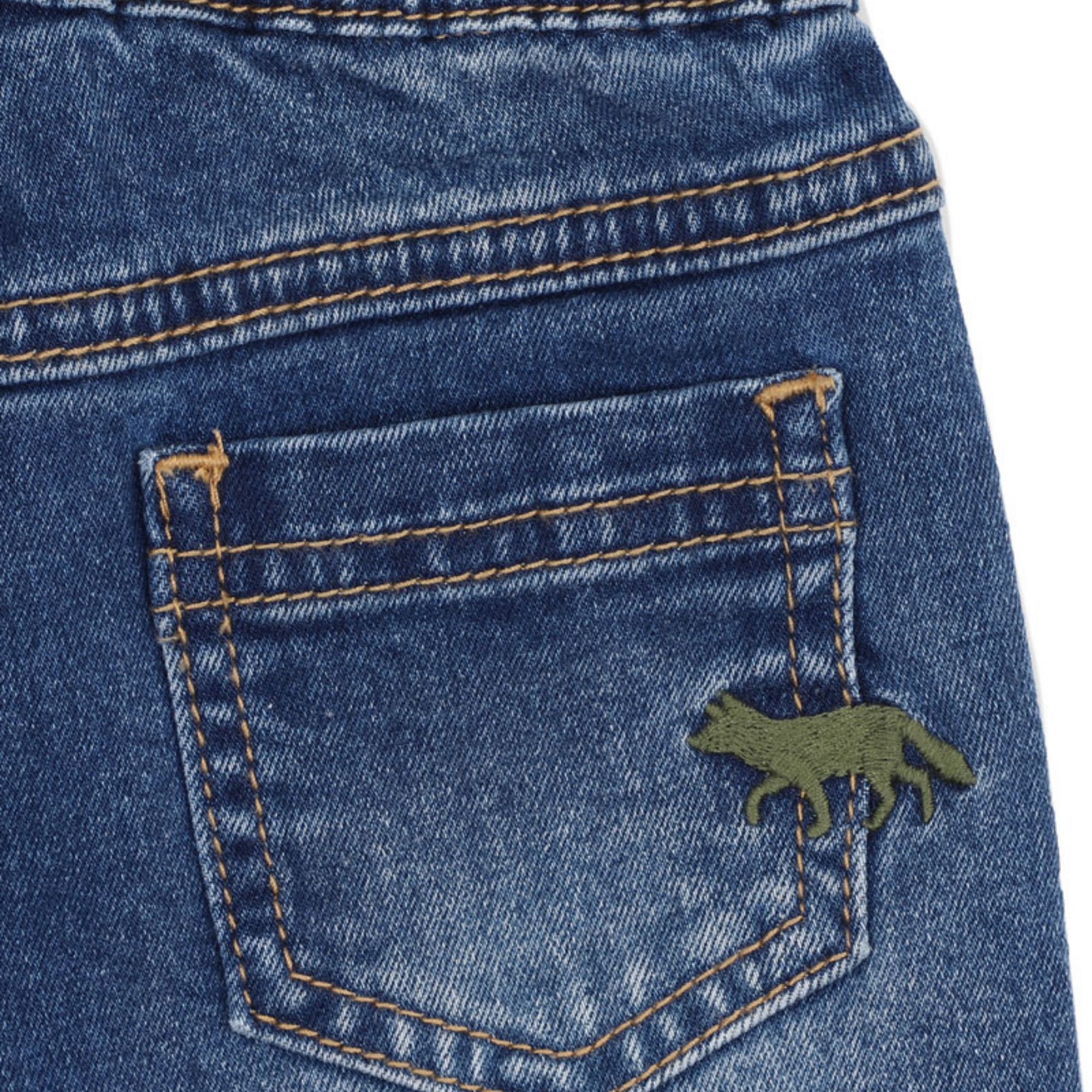 Fox & Finch Boys Pull On Denim Jeans - Mid Indigo