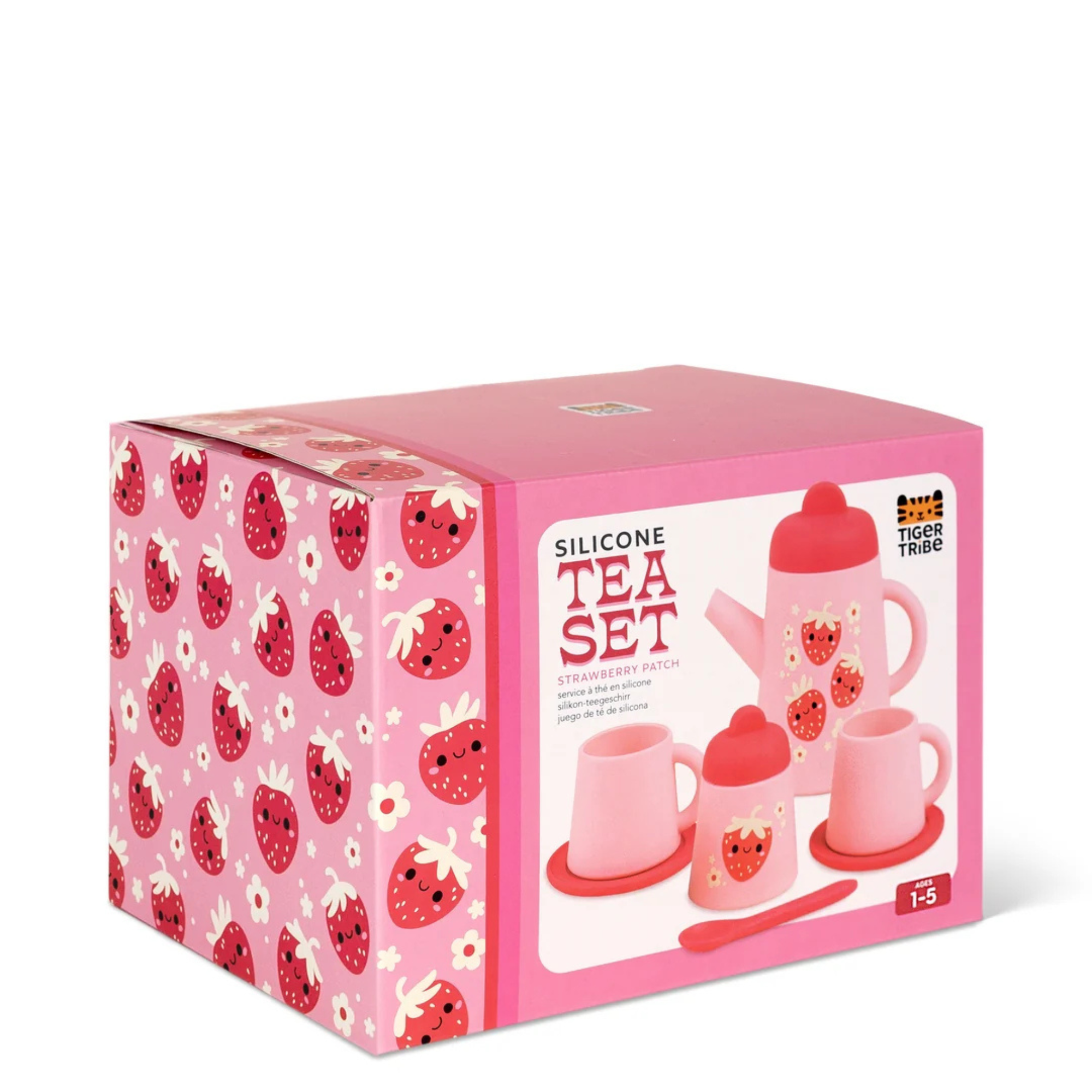 Tiger Tribe Silicone Tea Set - Strawberry Patch
