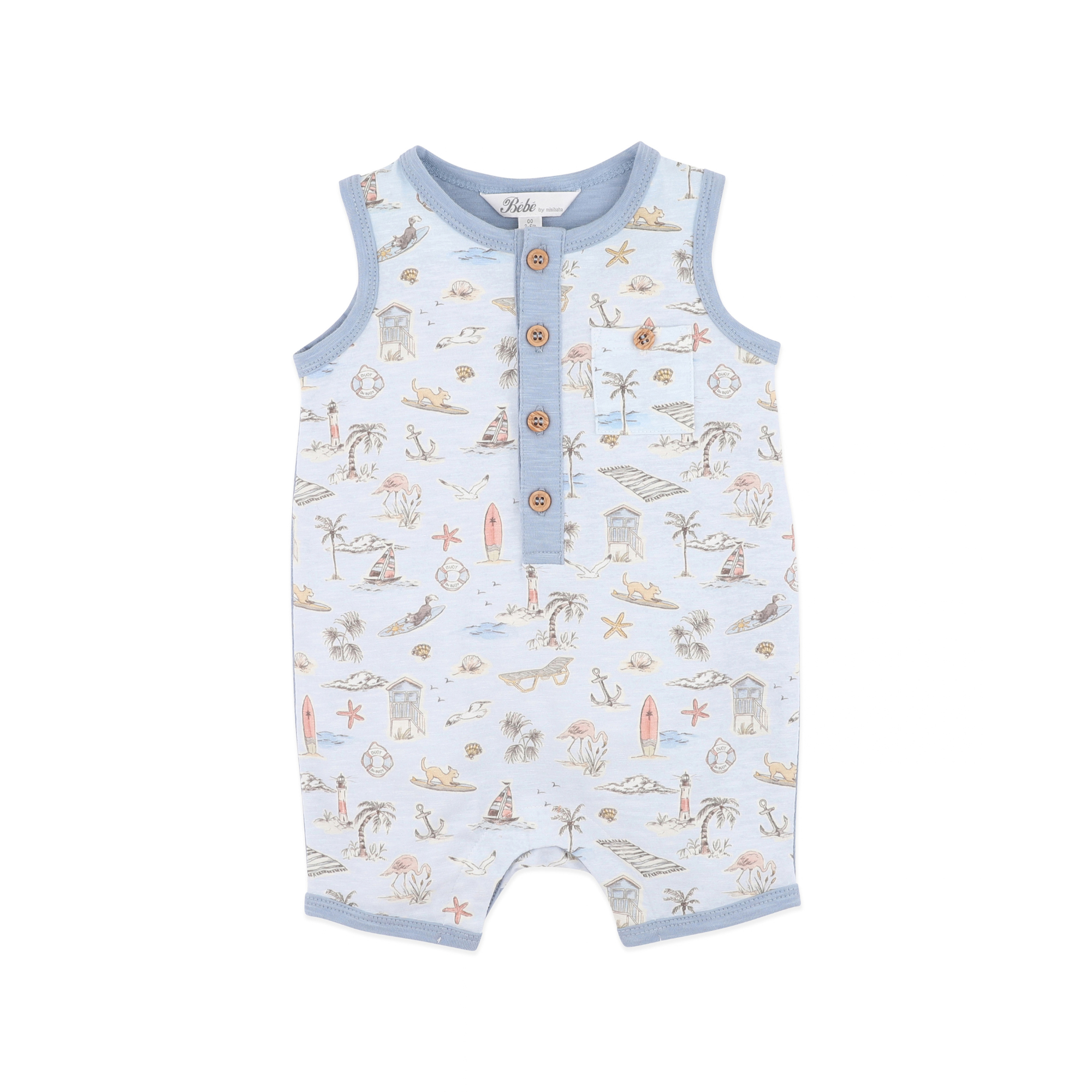 Bébé Max Print Puppy Romper - Max Print