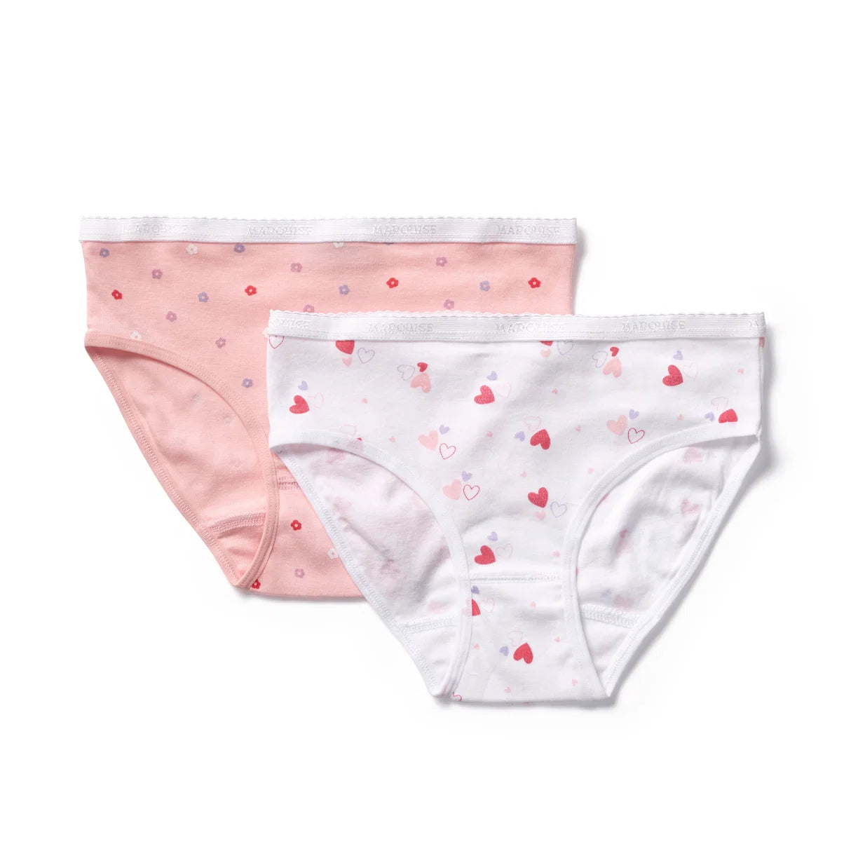 Marquise 2 pack Underwear Hearts & Floral