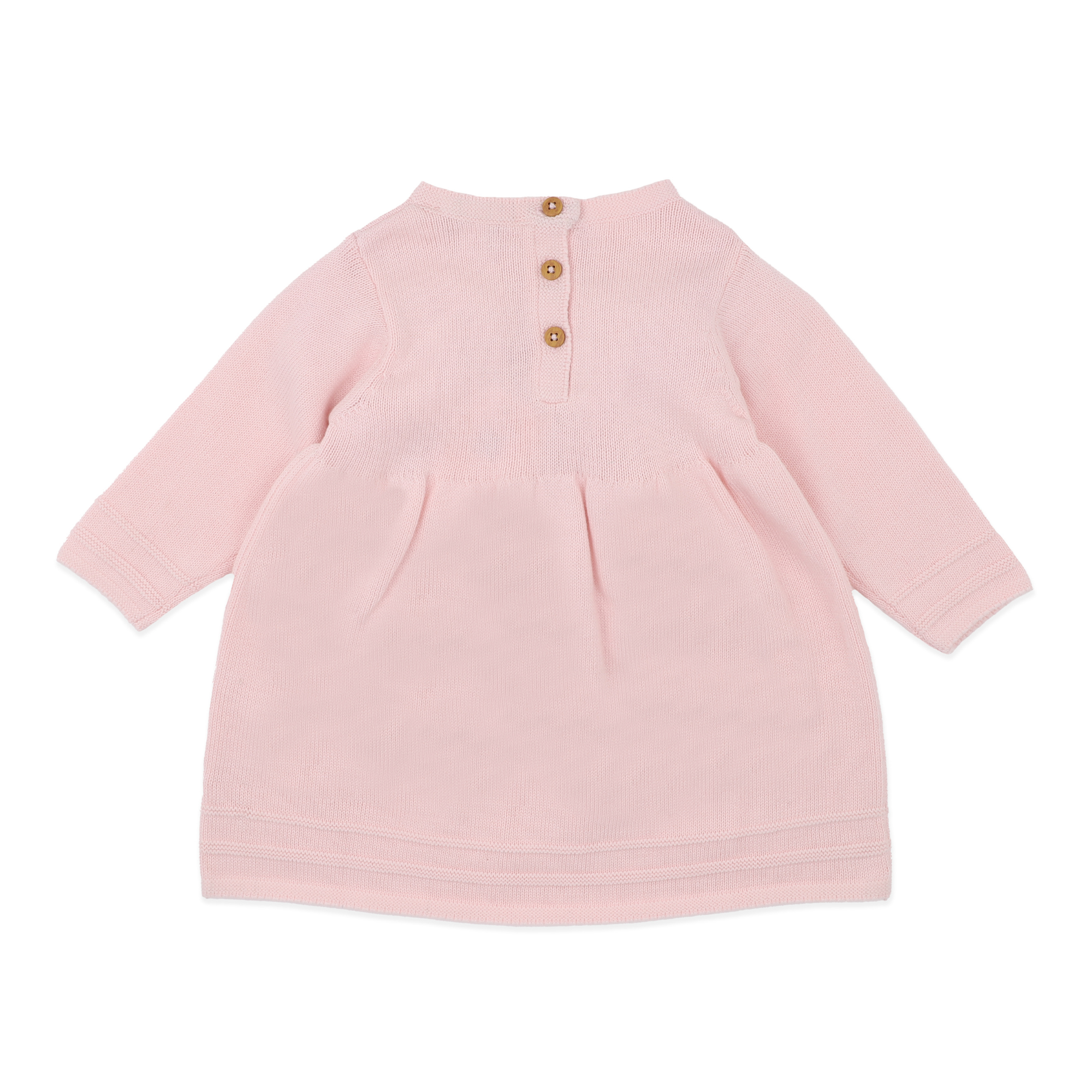 Bebe Charlie organic hand emb knit dress - Pale pink