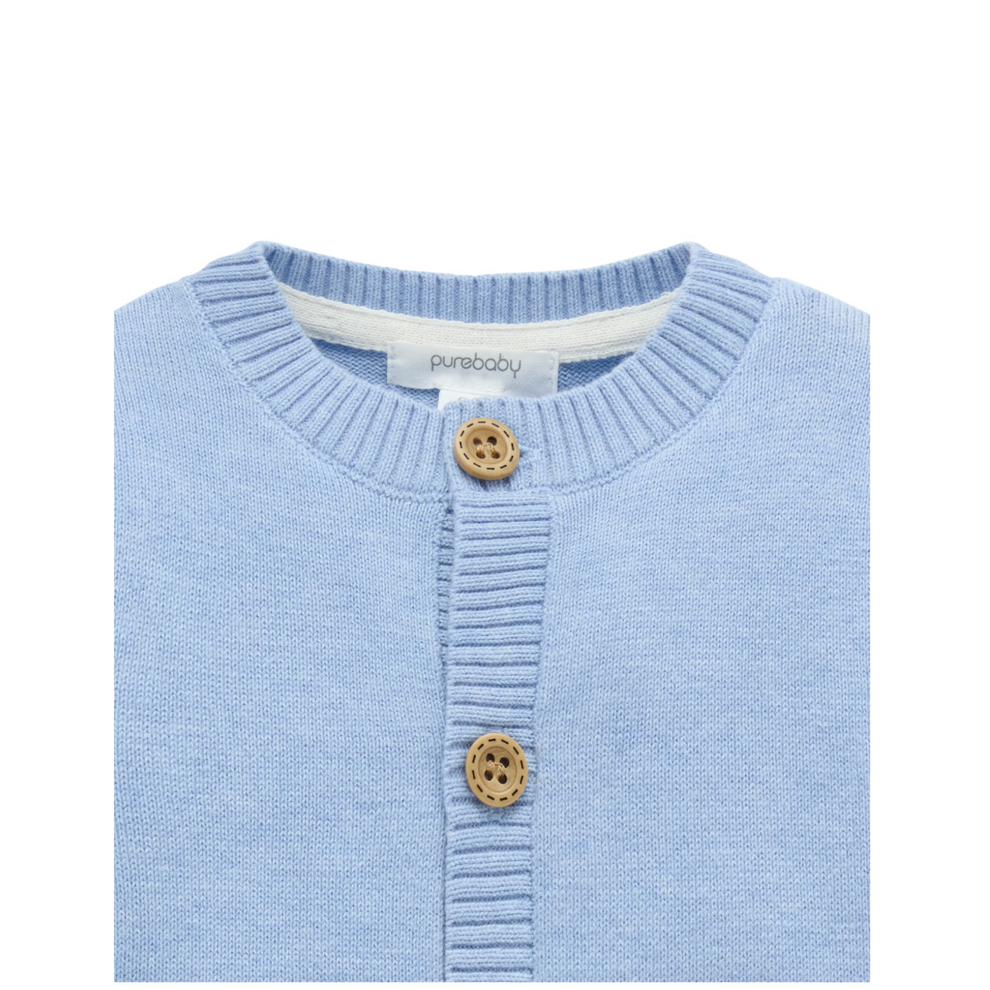 Purebaby Fiesta Friends Cardigan - Caribbean Melange