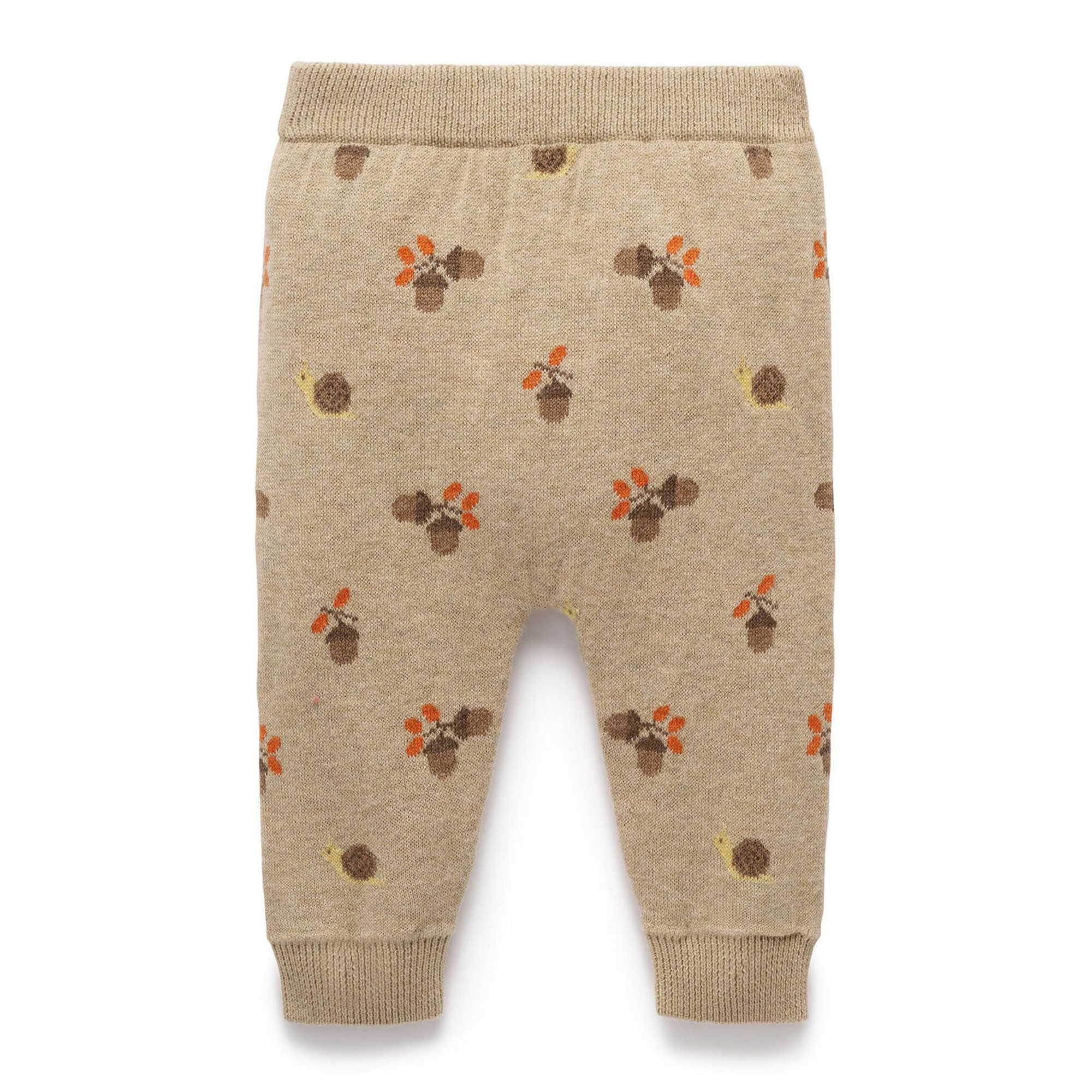 Purebaby Magical Forest Leggings - Acorn Jacquard