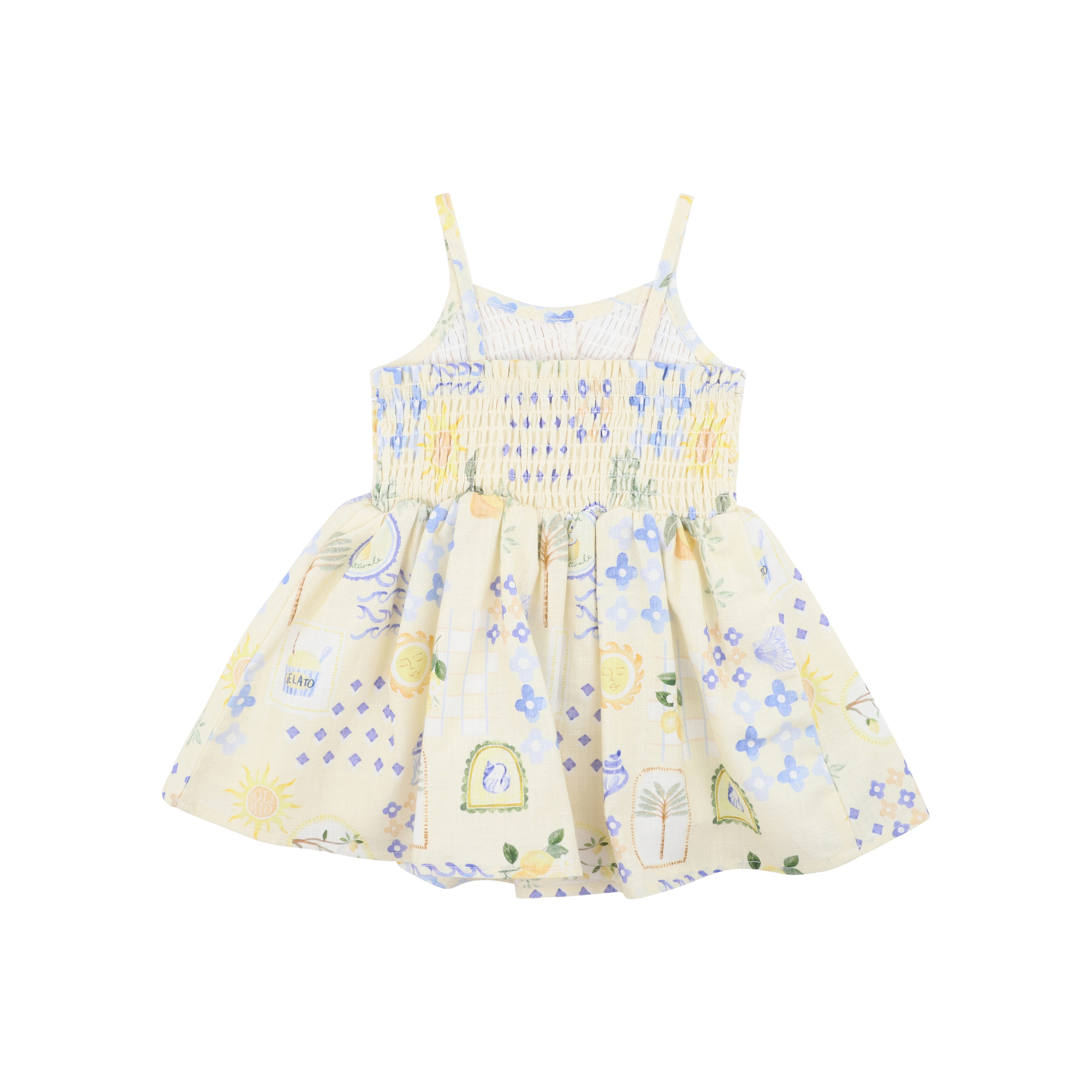 Fox & Finch Piccolina Shirred Dress - Piccolina Print
