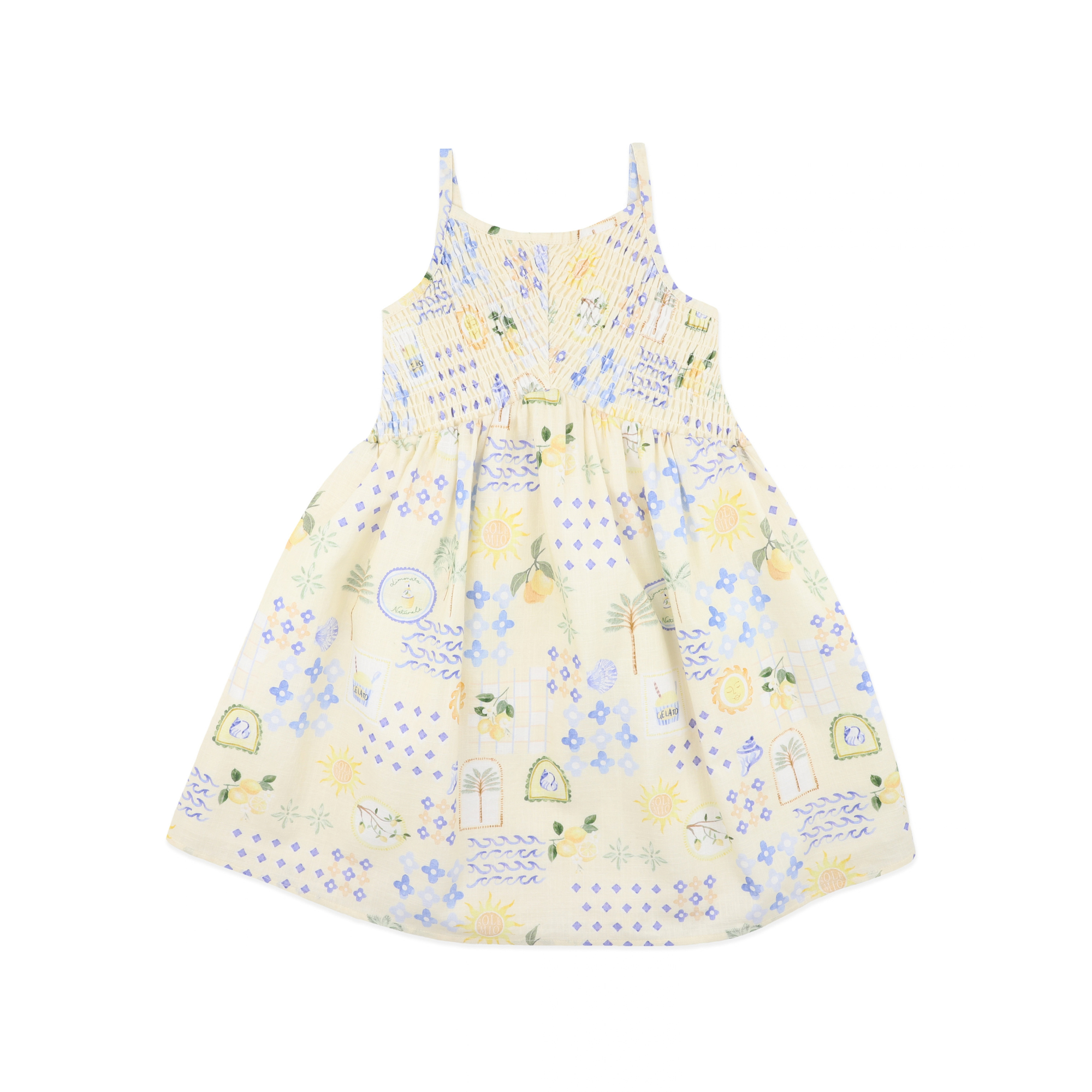 Fox & Finch Piccolina Shirred Dress - Piccolina Print