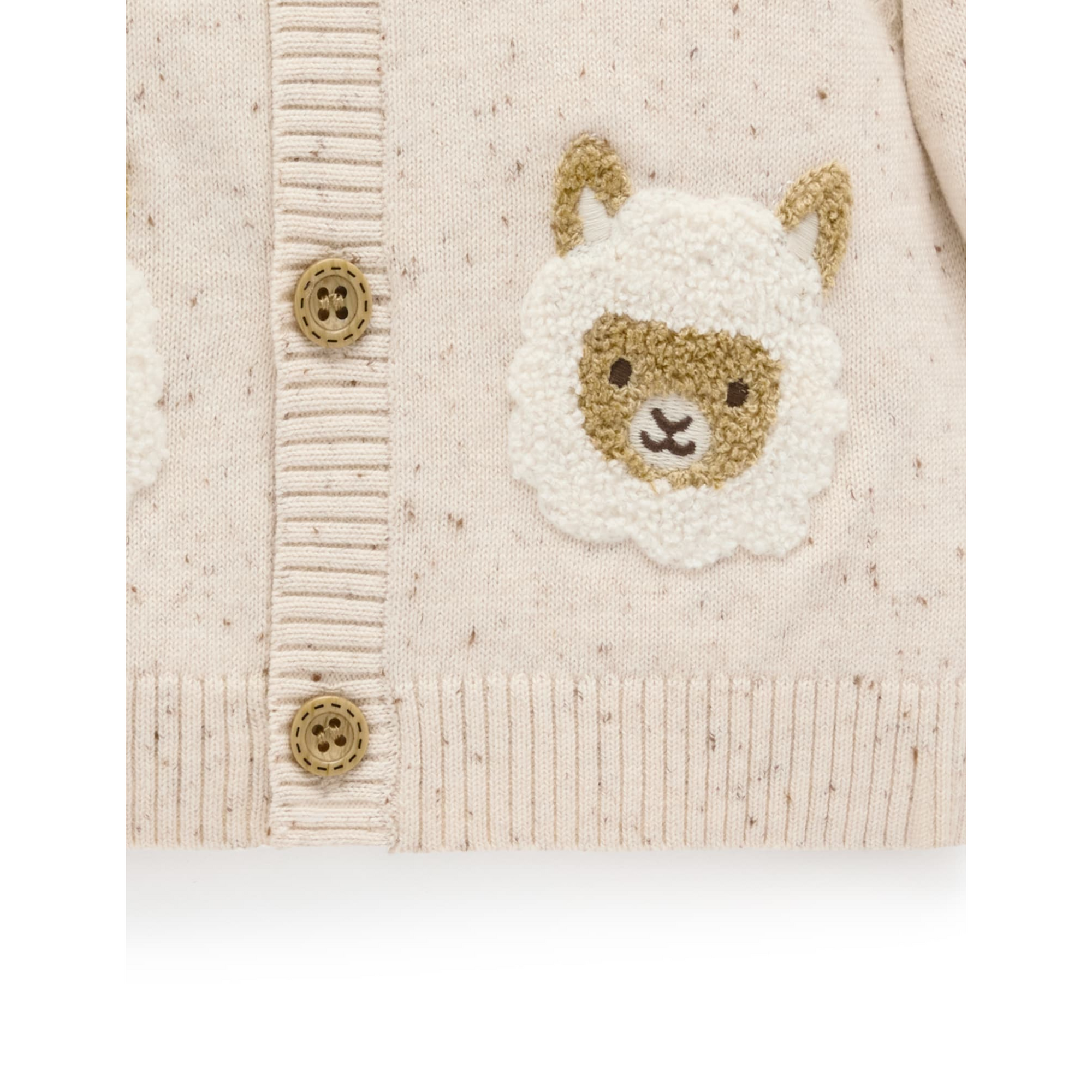 Purebaby Fiesta Friends Cardigan - Sand Neppy