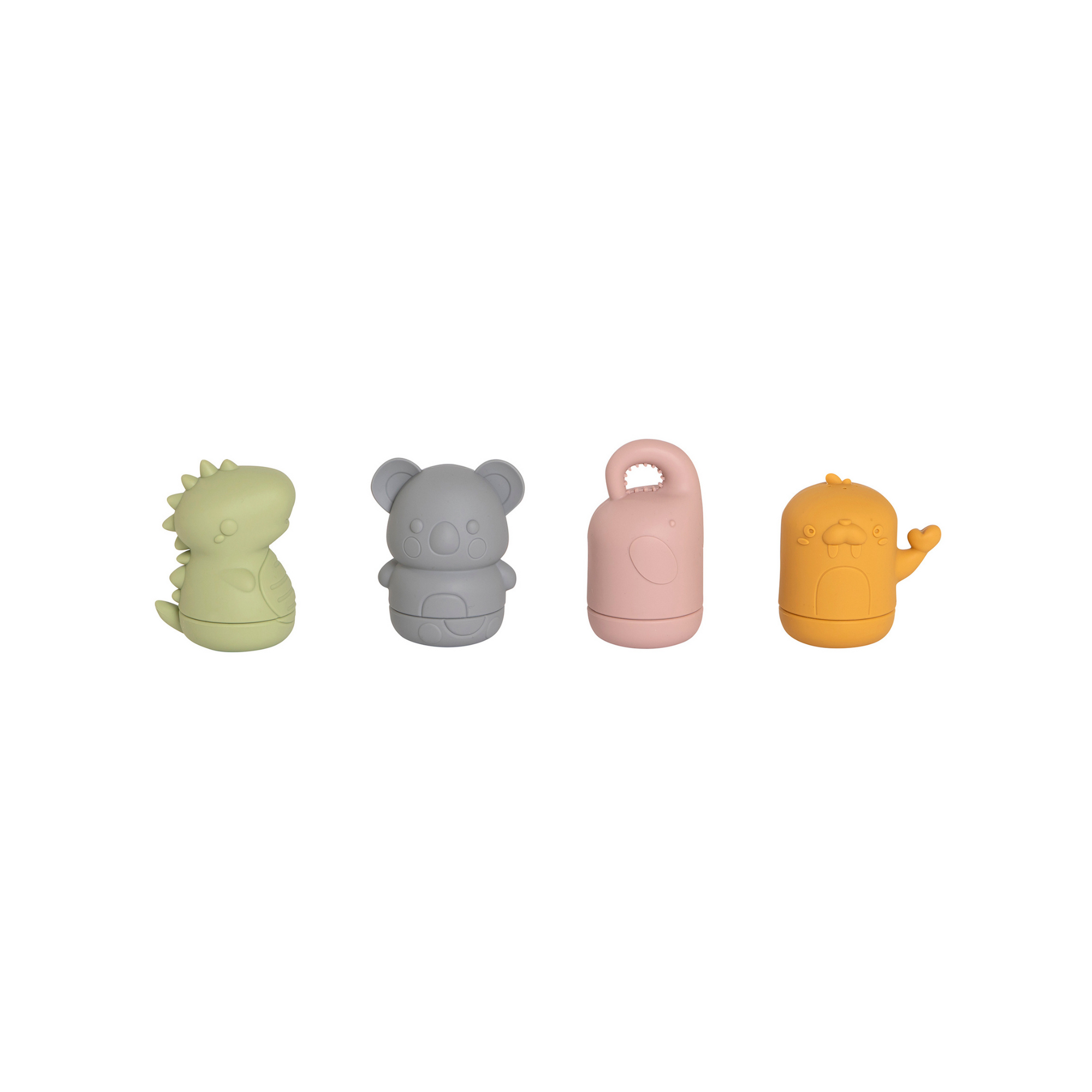 All 4 Ella Silicone Bath Toys - Animal Friends