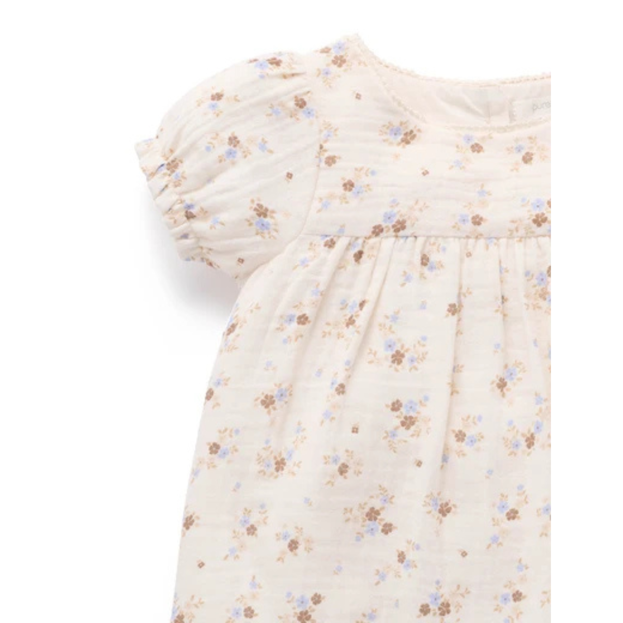 Purebaby Garden Floral Romper - Garden Ditsy Print