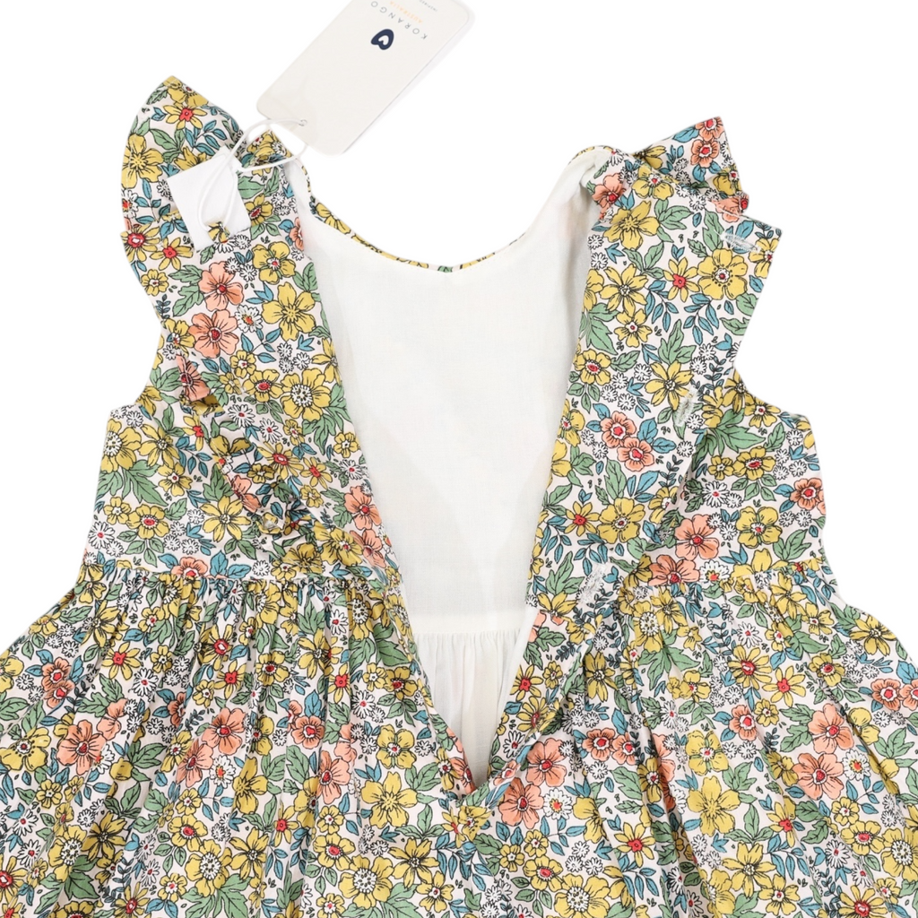 Bold Floral Dress Yellow Floral