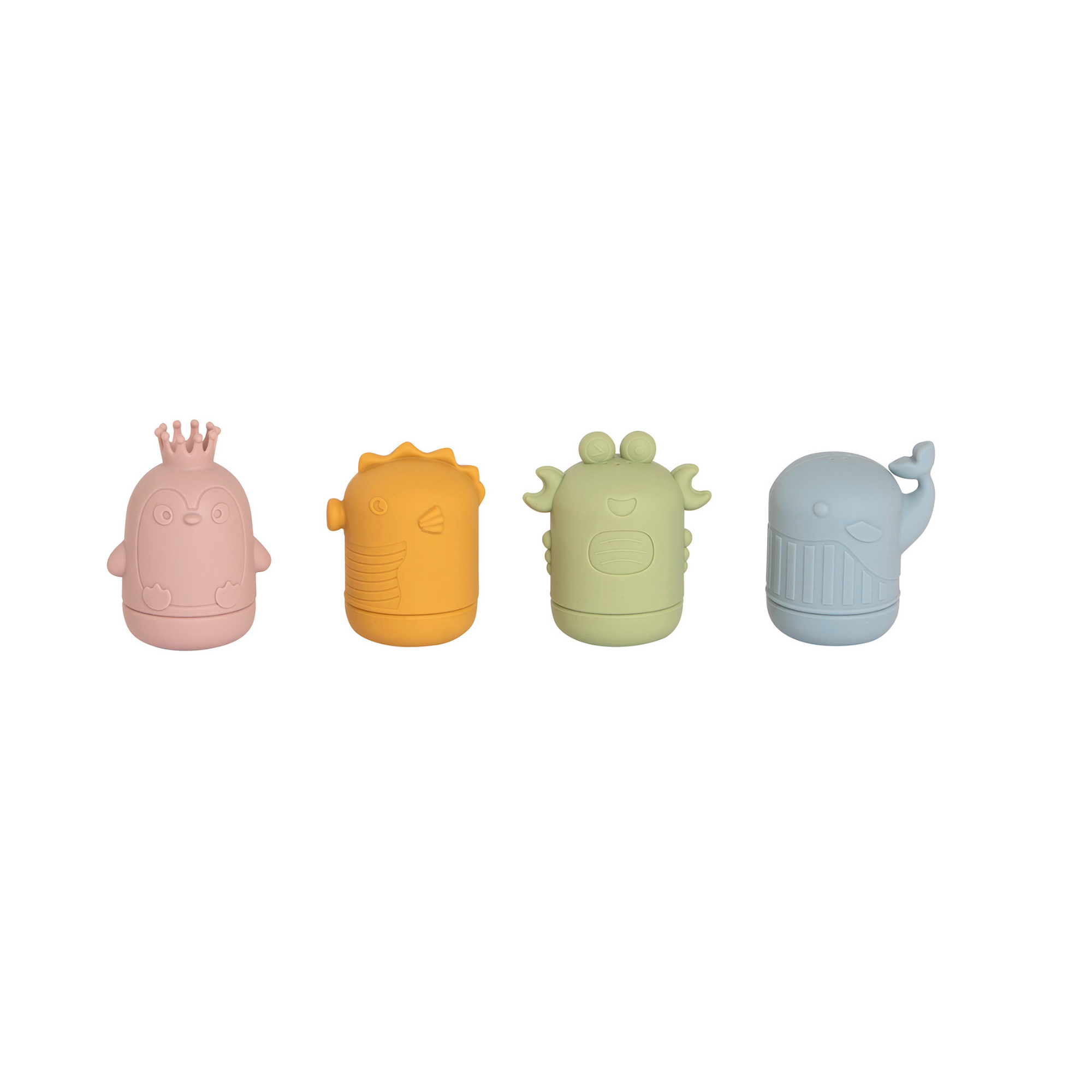 All 4 Ella Silicone Bath Toys - Sea Friends
